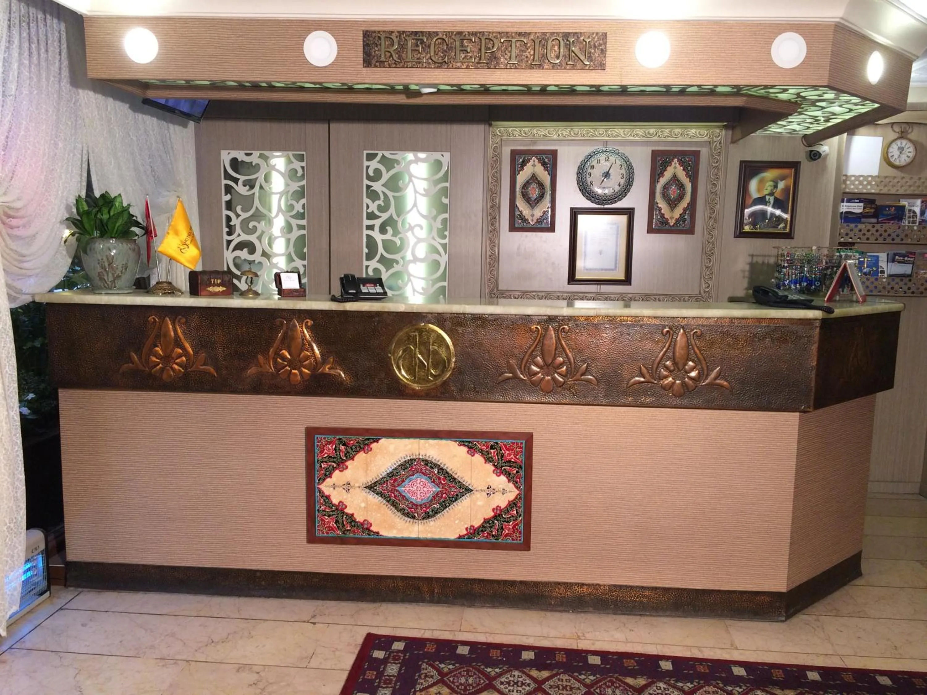 Lobby or reception in Hotel Nezih Istanbul