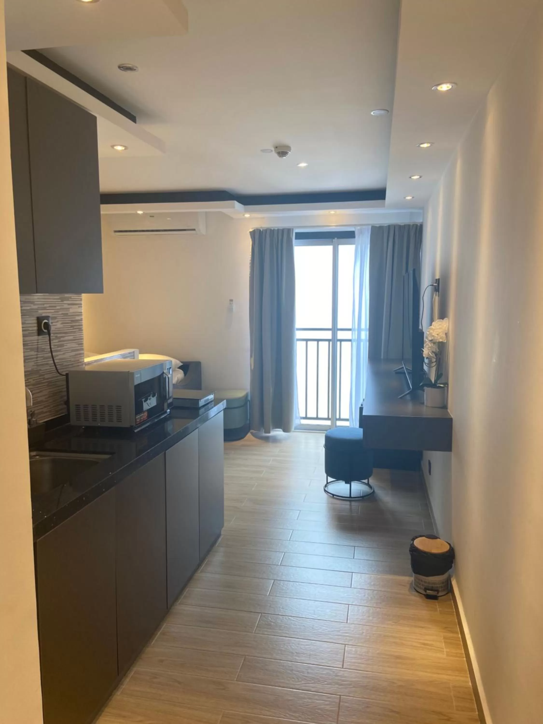 Kitchen or kitchenette in Hôtel Select - Réunion