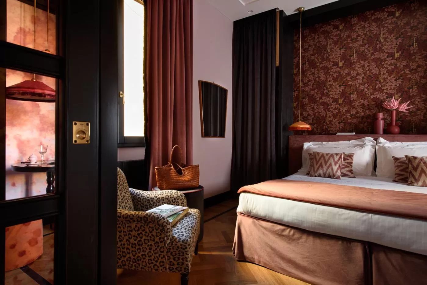 Bed in Velona's Jungle Luxury Suites