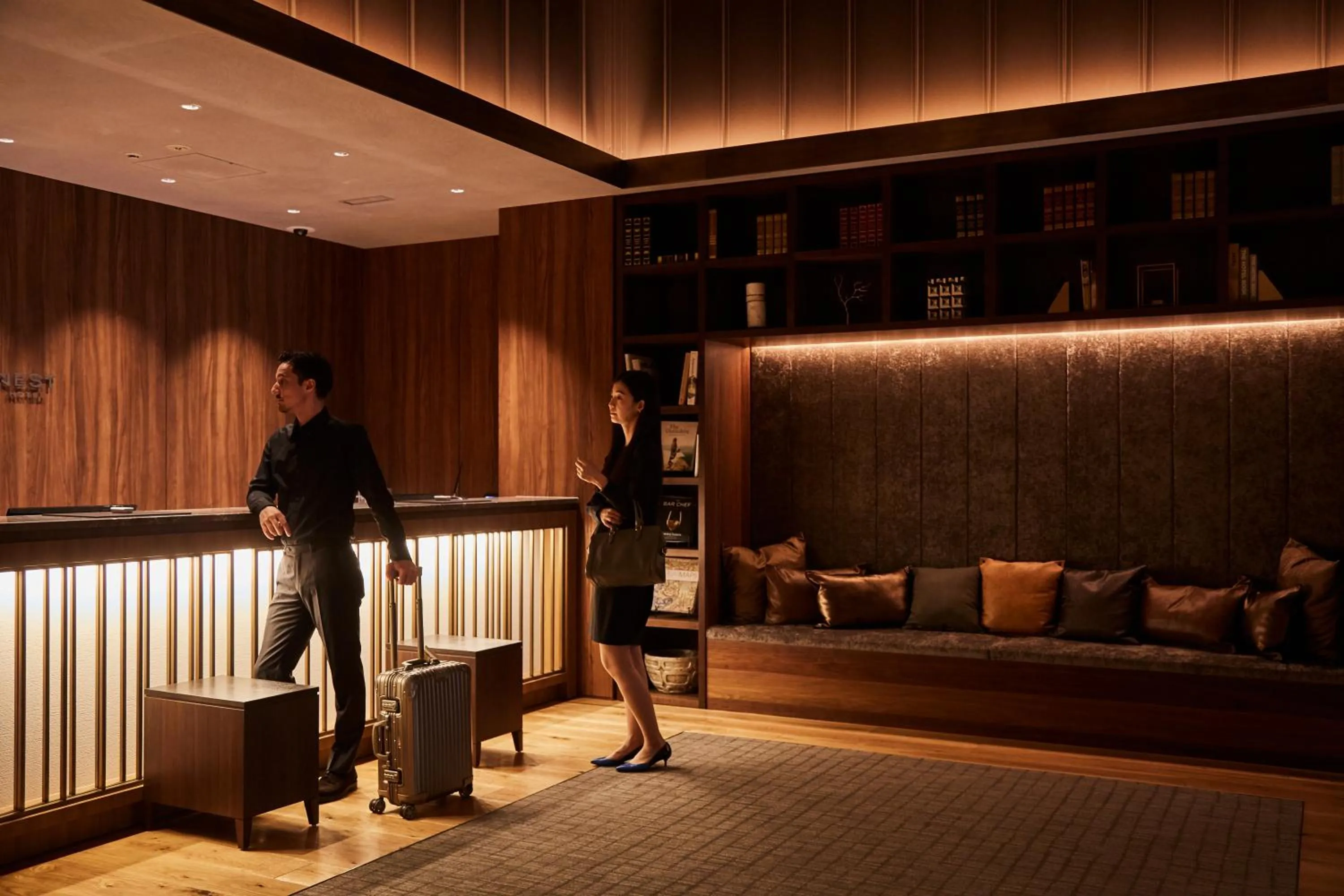 Lobby or reception in Nest Hotel Tokyo Hanzomon