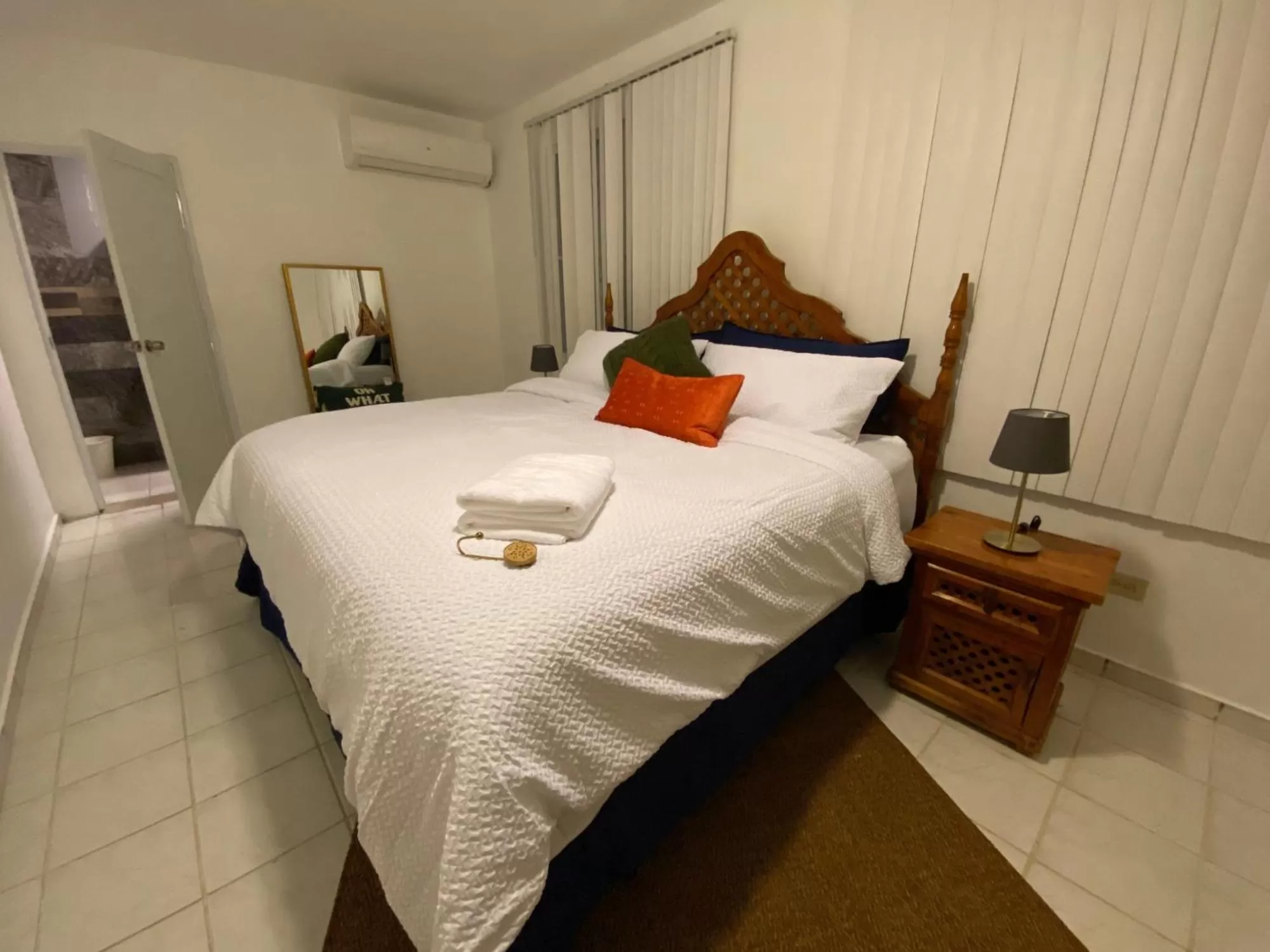 Bed in El Flamingo Beach Club