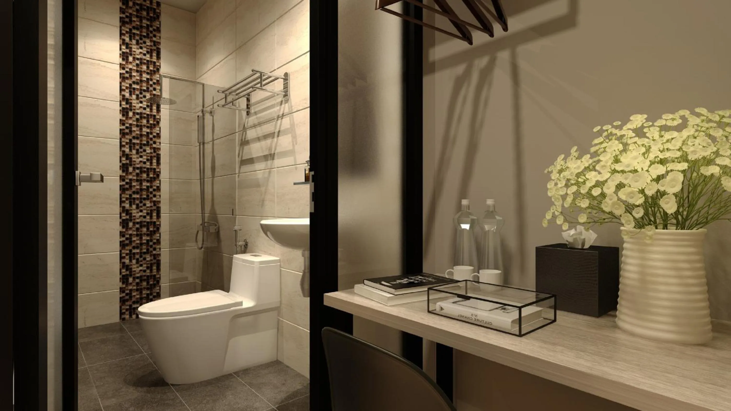 Bathroom in The Square Hotel