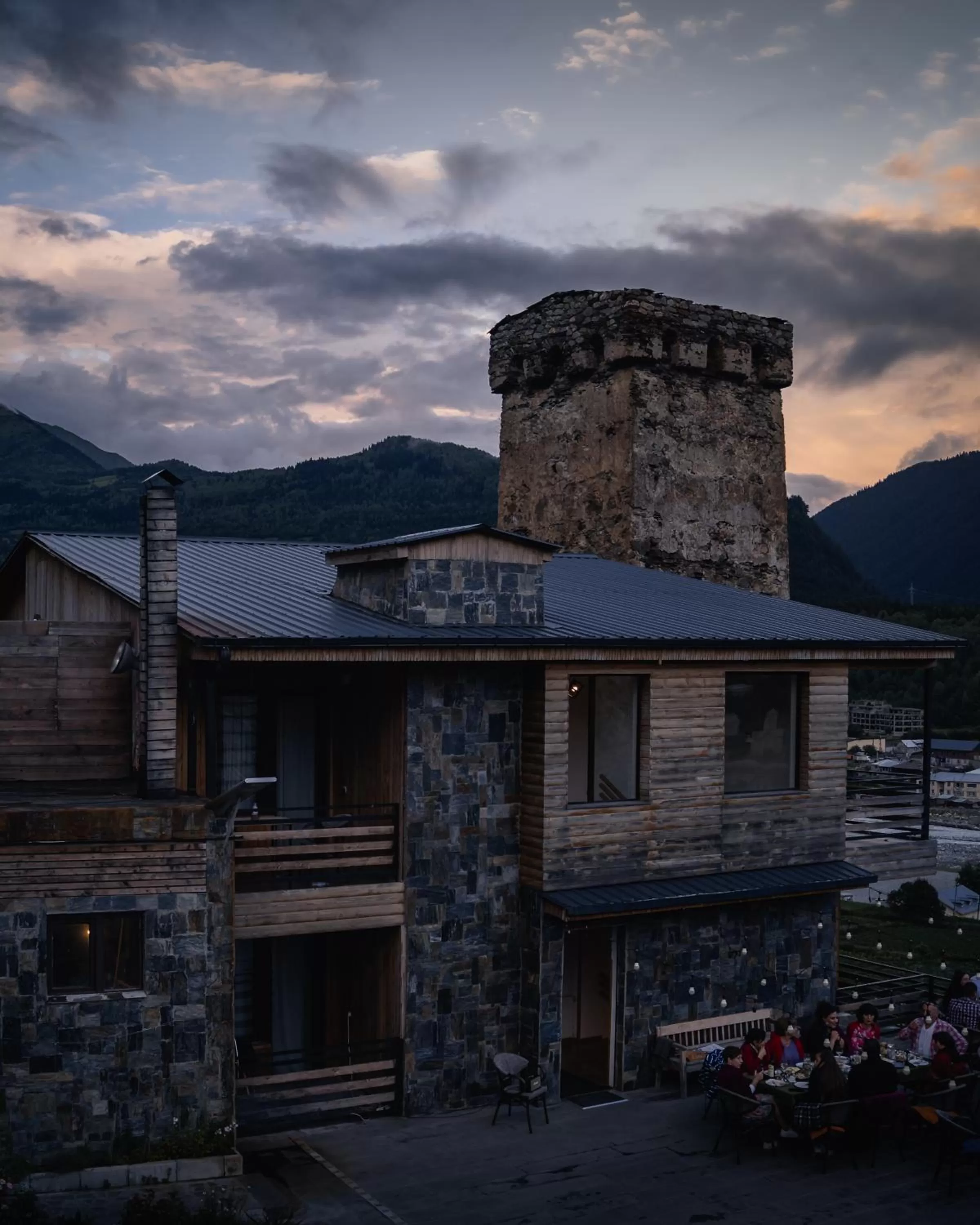 Property building in Hotel Old House Mestia