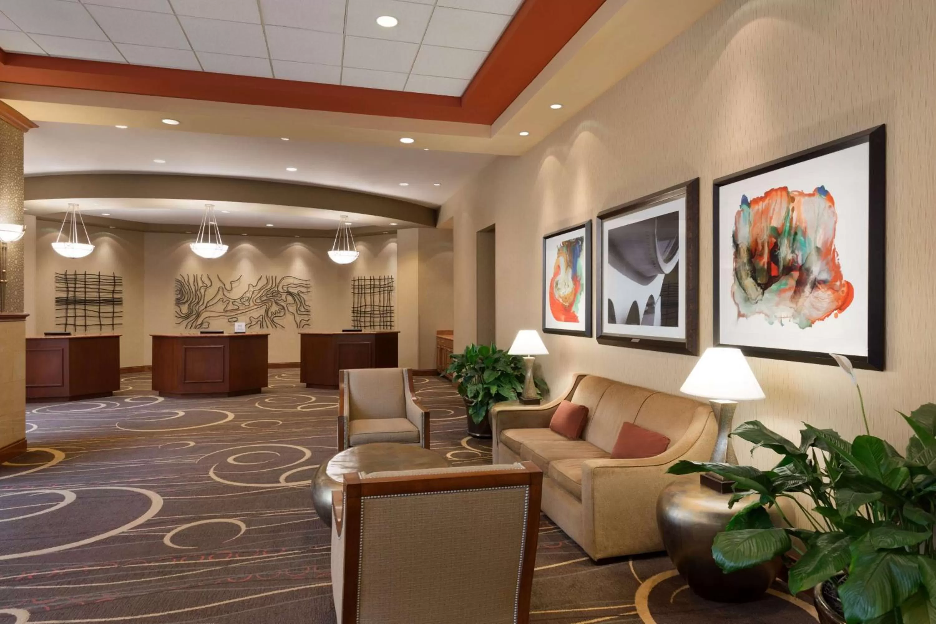 Lobby or reception in Embassy Suites by Hilton Franklin Cool Spring