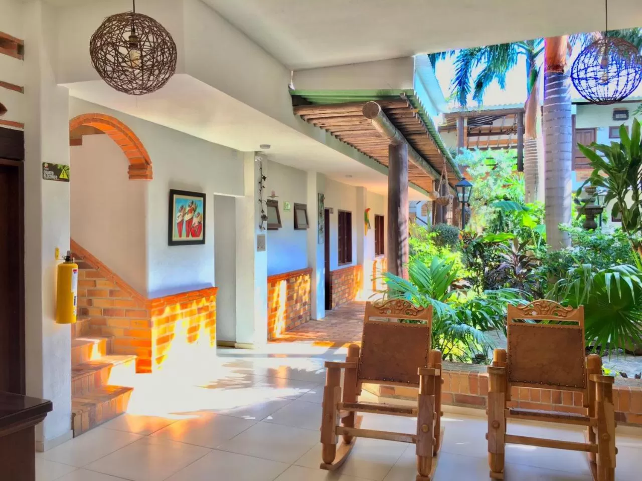 Patio, Lobby/Reception in Camali Hotel