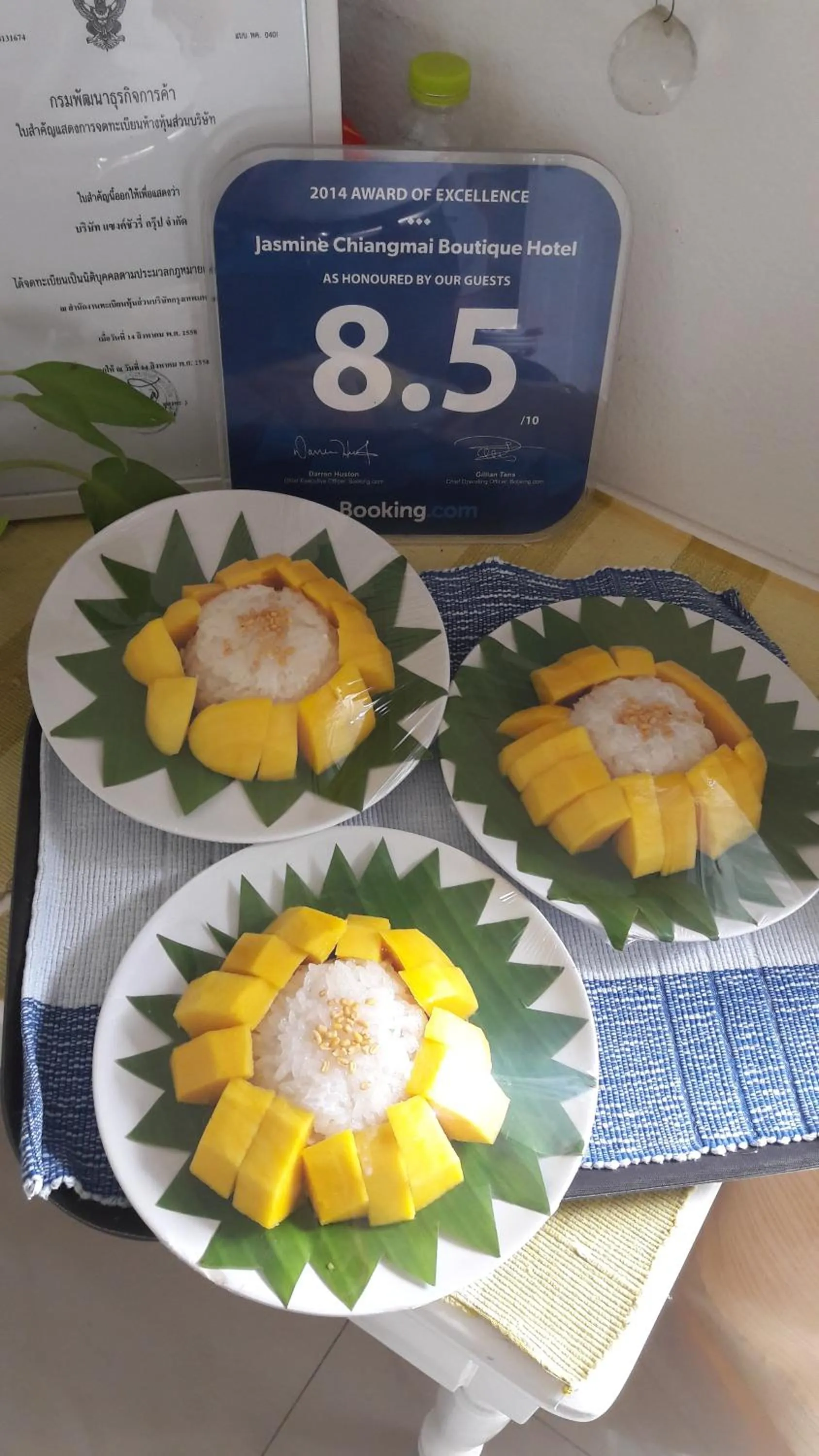 Food close-up in Jasmine Chiangmai Boutique Hotel