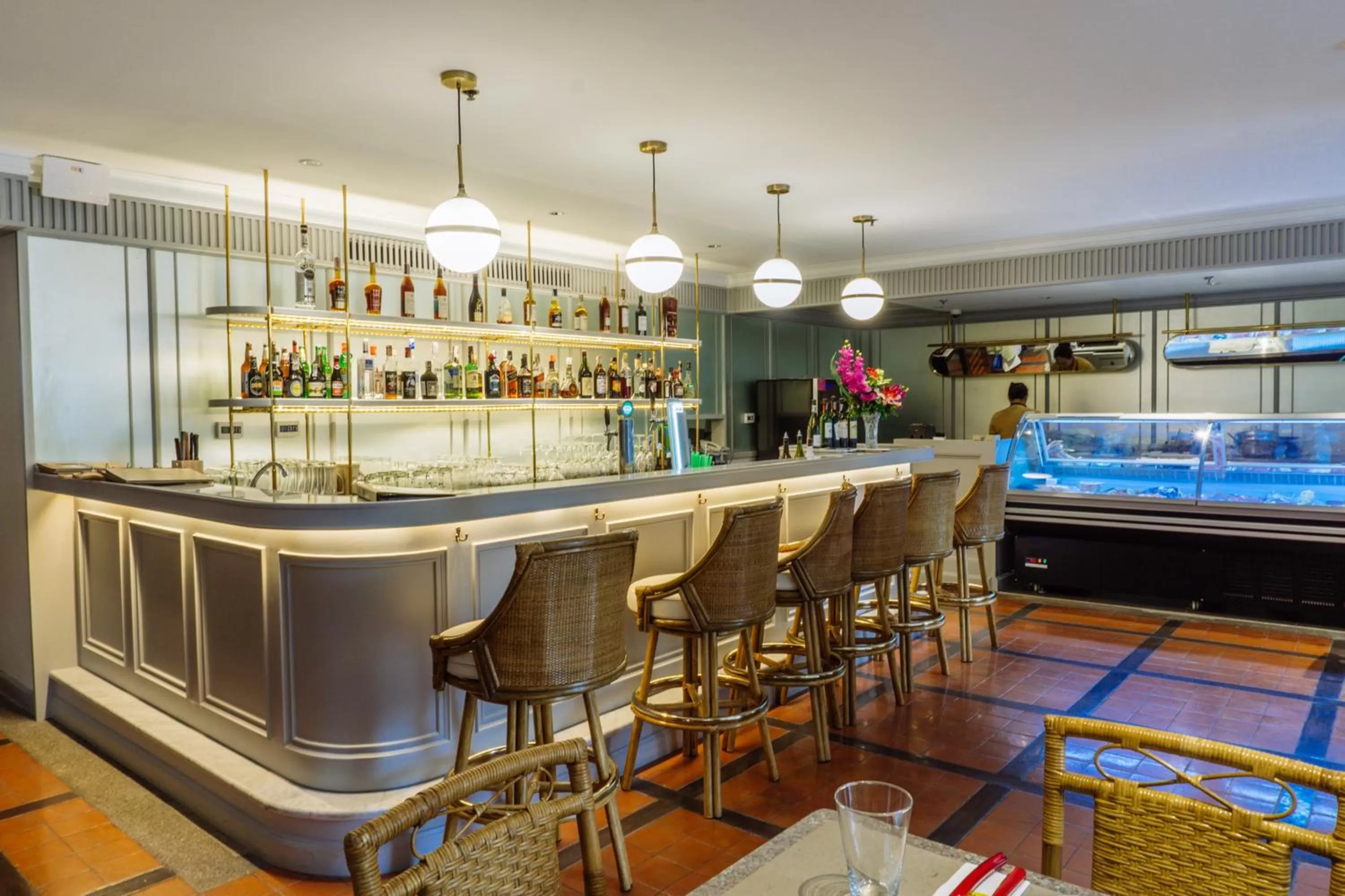 Lounge or bar in Silom Serene A Boutique Hotel