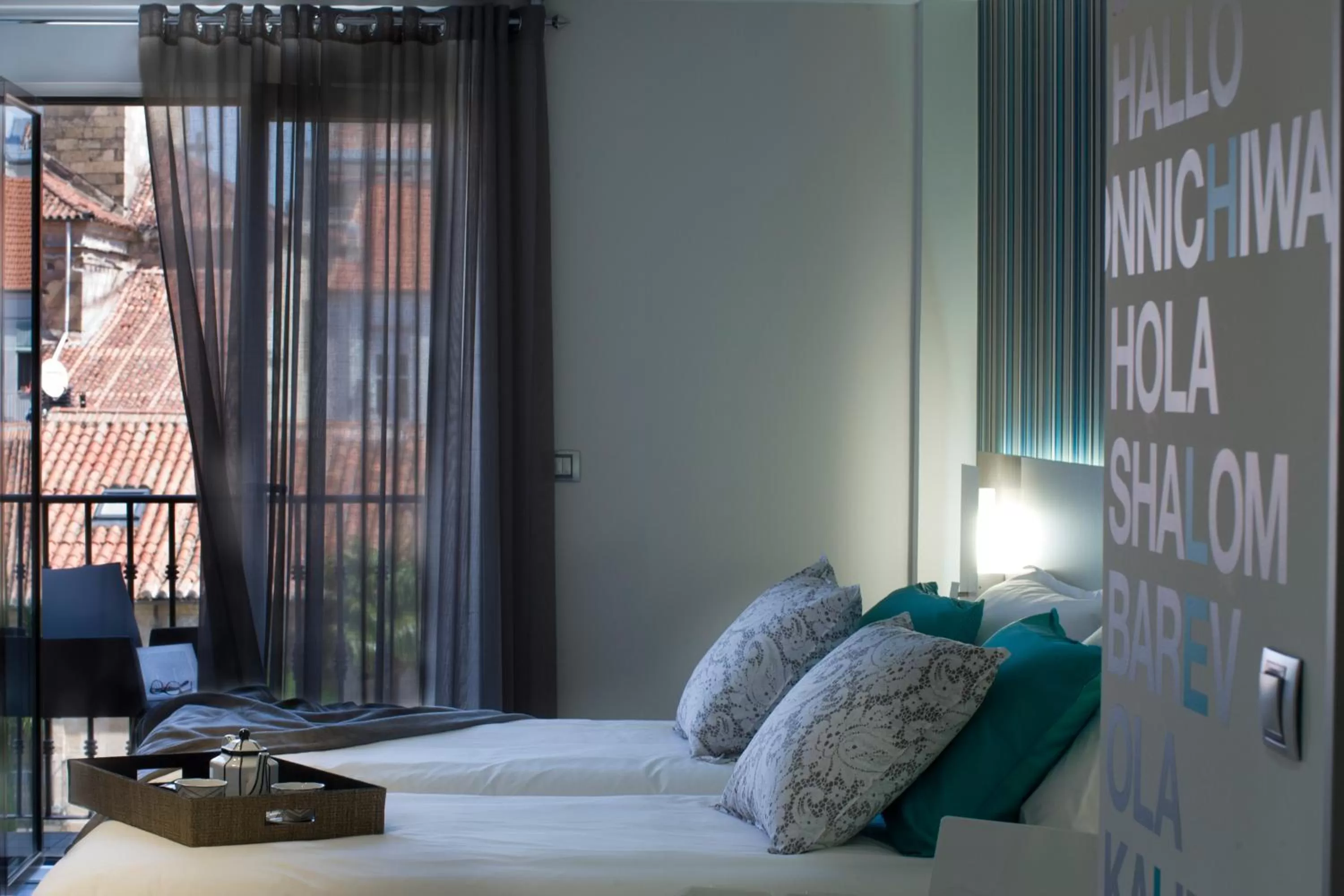 Decorative detail, Bed in Salamanca Suite Studios