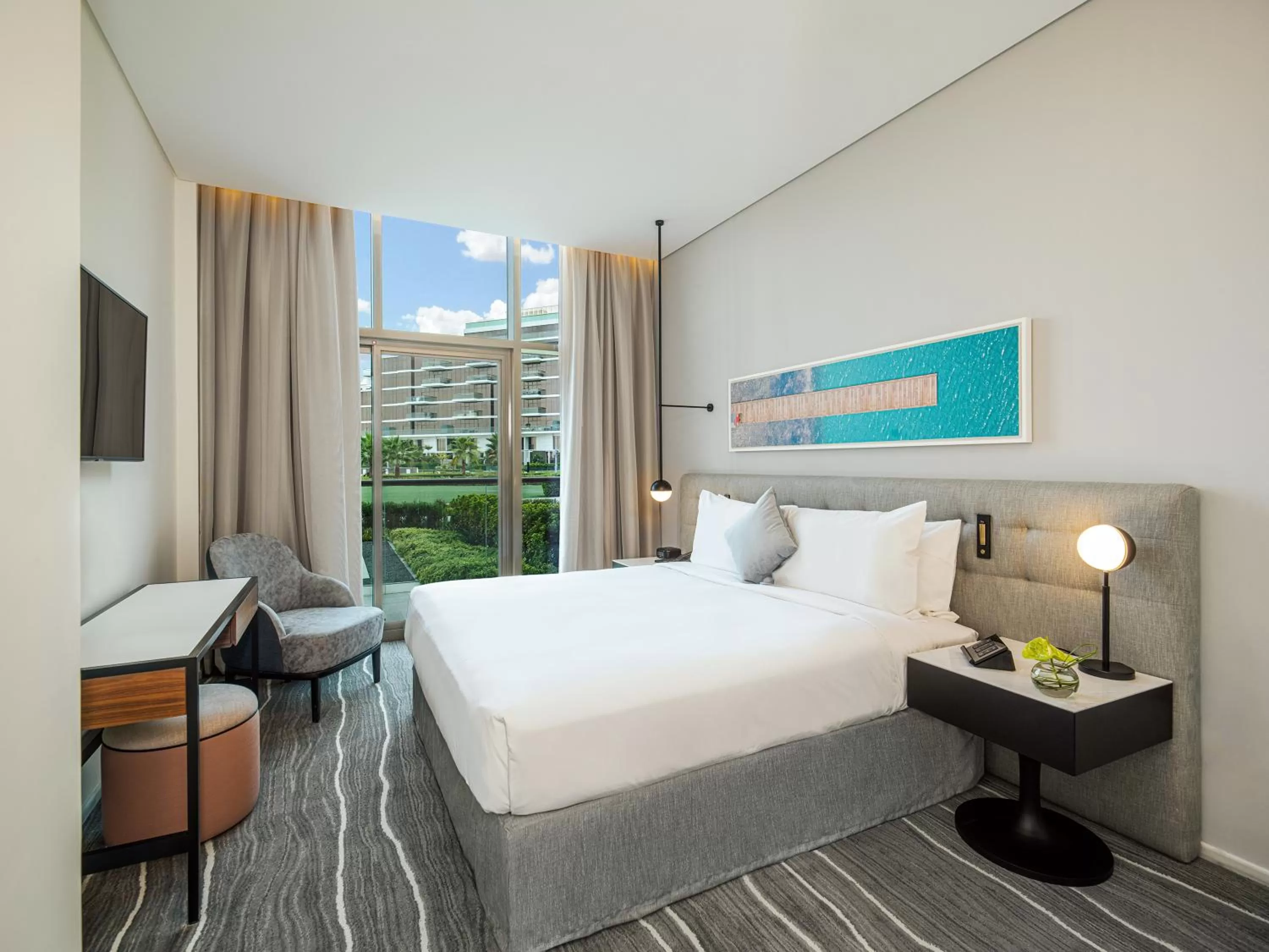 Bedroom, Bed in Th8 Palm Dubai Beach Resort Vignette Collection, an IHG hotel