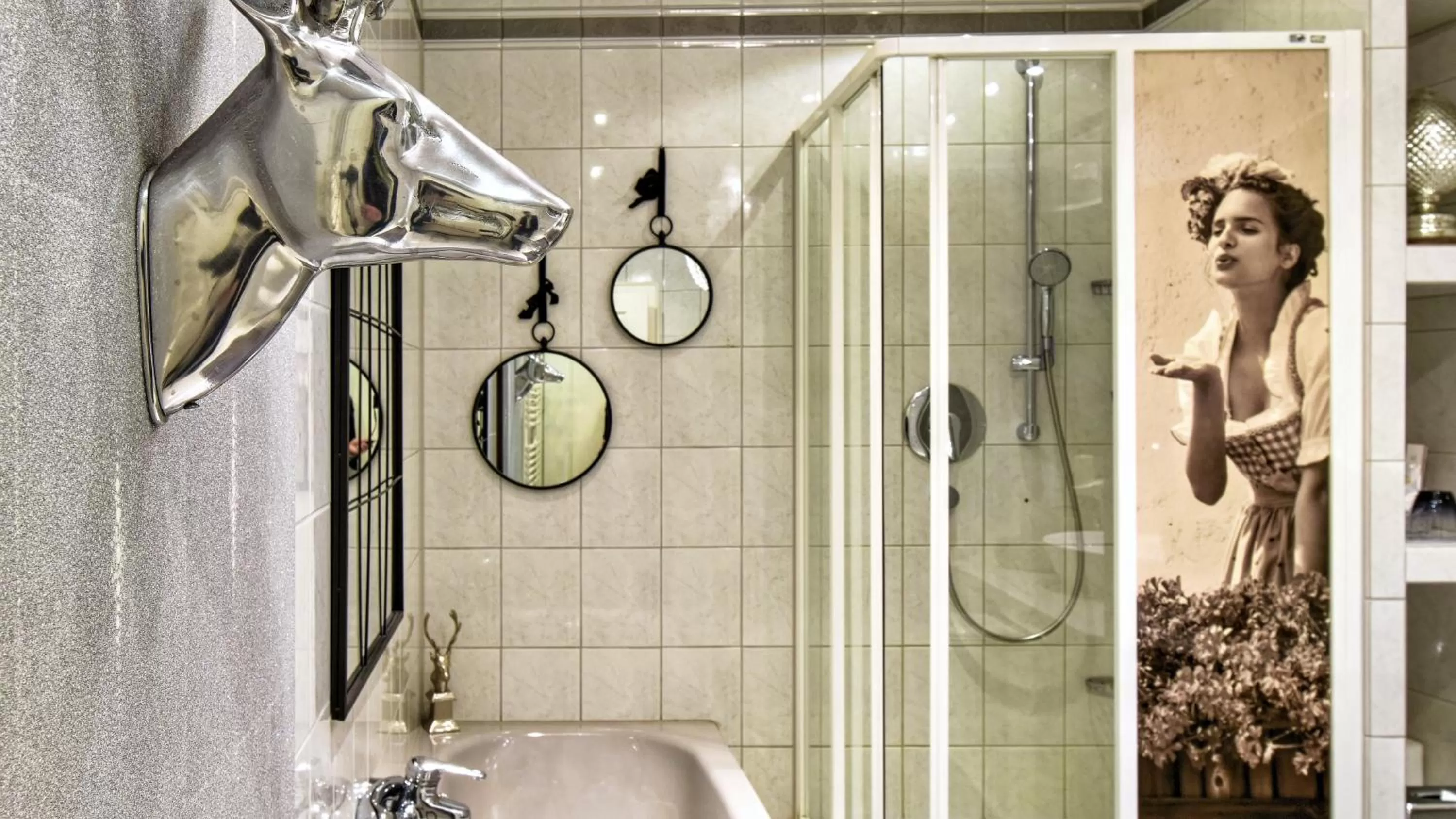 Shower, Bathroom in Boutique Hotel POST ANDECHS
