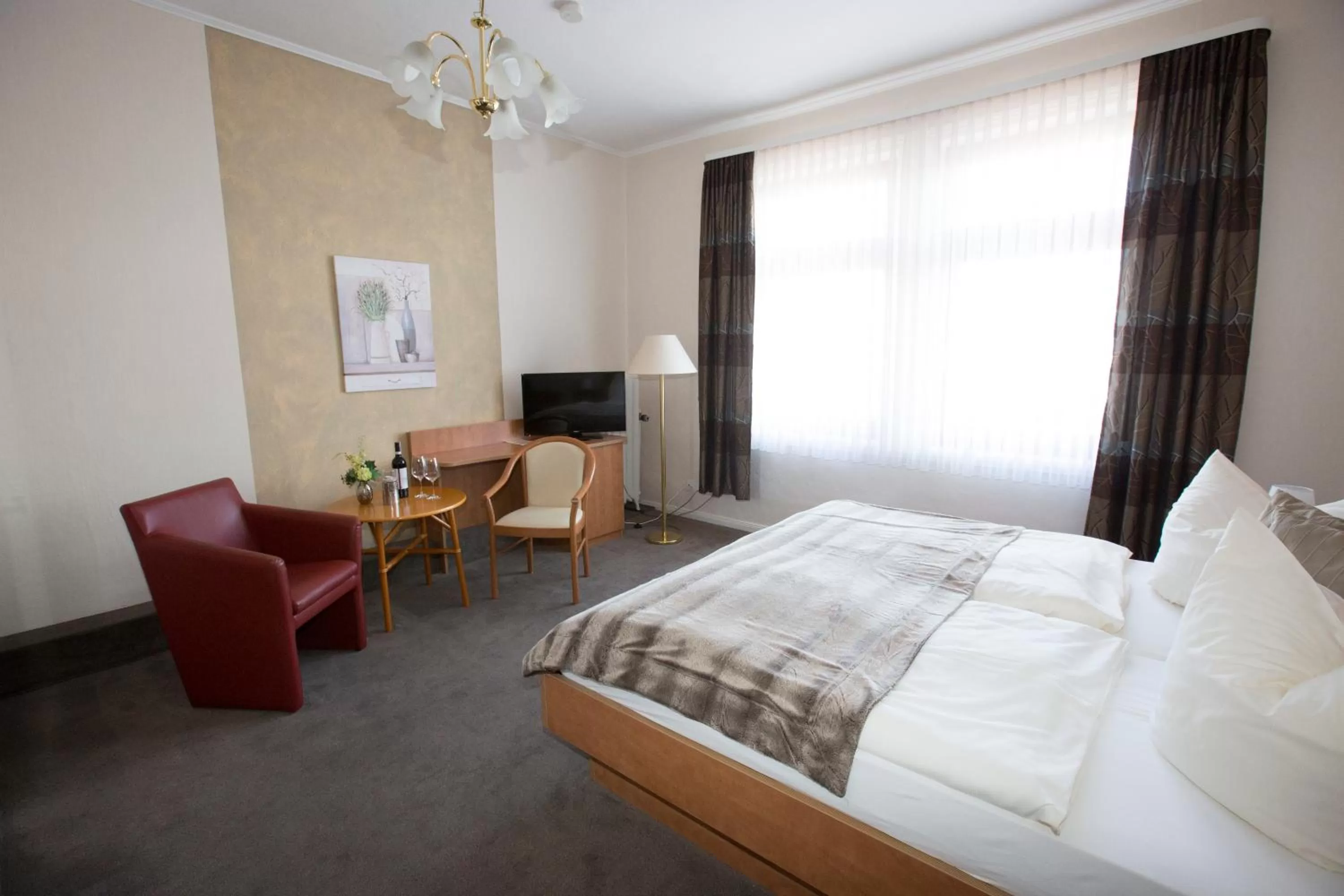 Bed in Hotel-Restaurant Wilhelmsbad