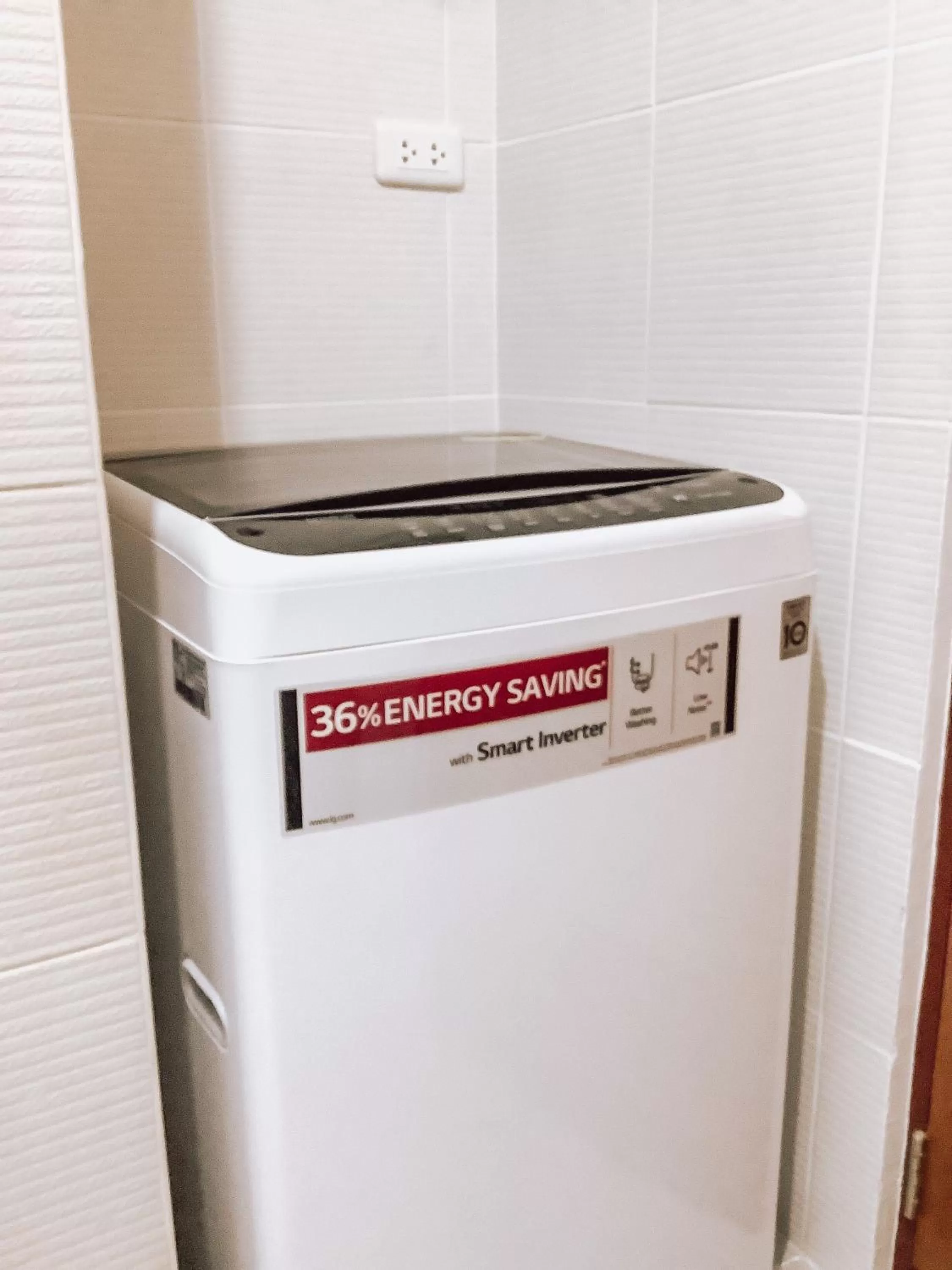 washing machine in AZRA Bacolod at Mesavirre Garden Residences