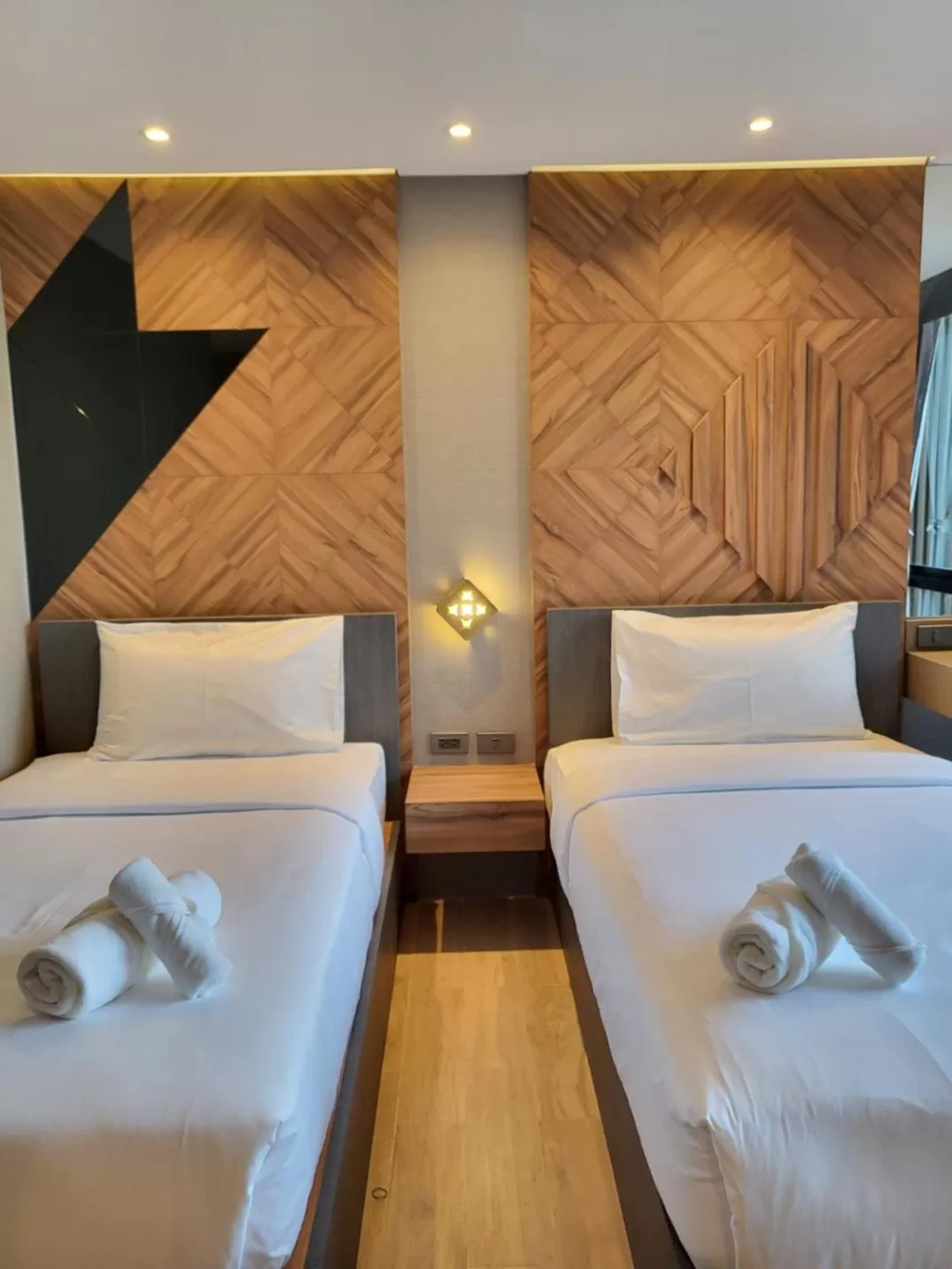 Bed in S3 Siam Bangkok Hotel