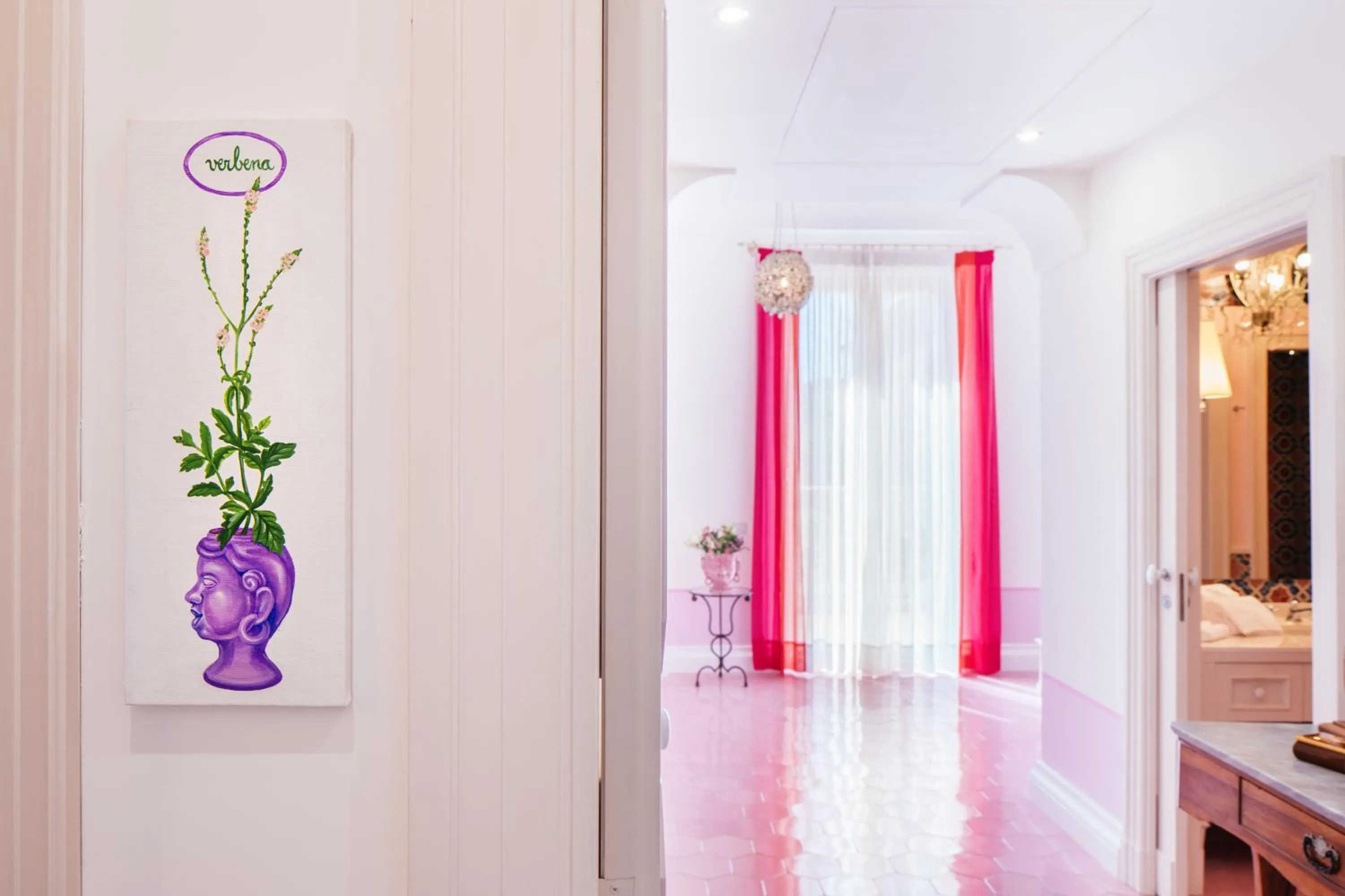 Decorative detail, Bed in Boutique Hotel Don Alfonso 1890