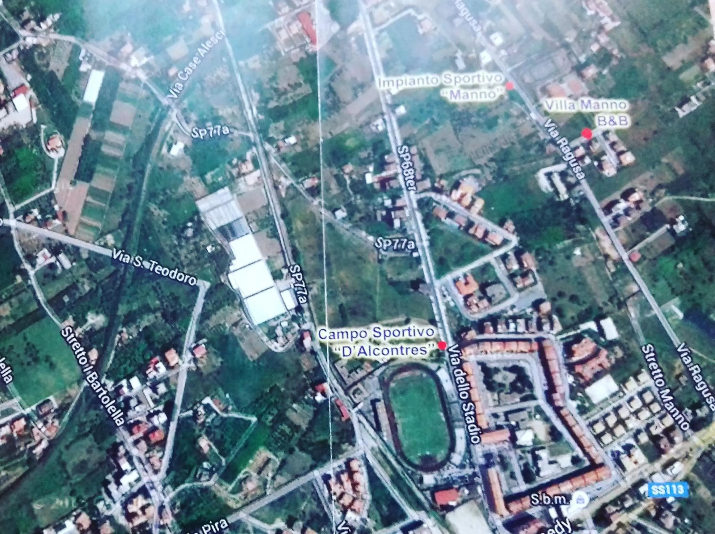 On site in Villa Manno