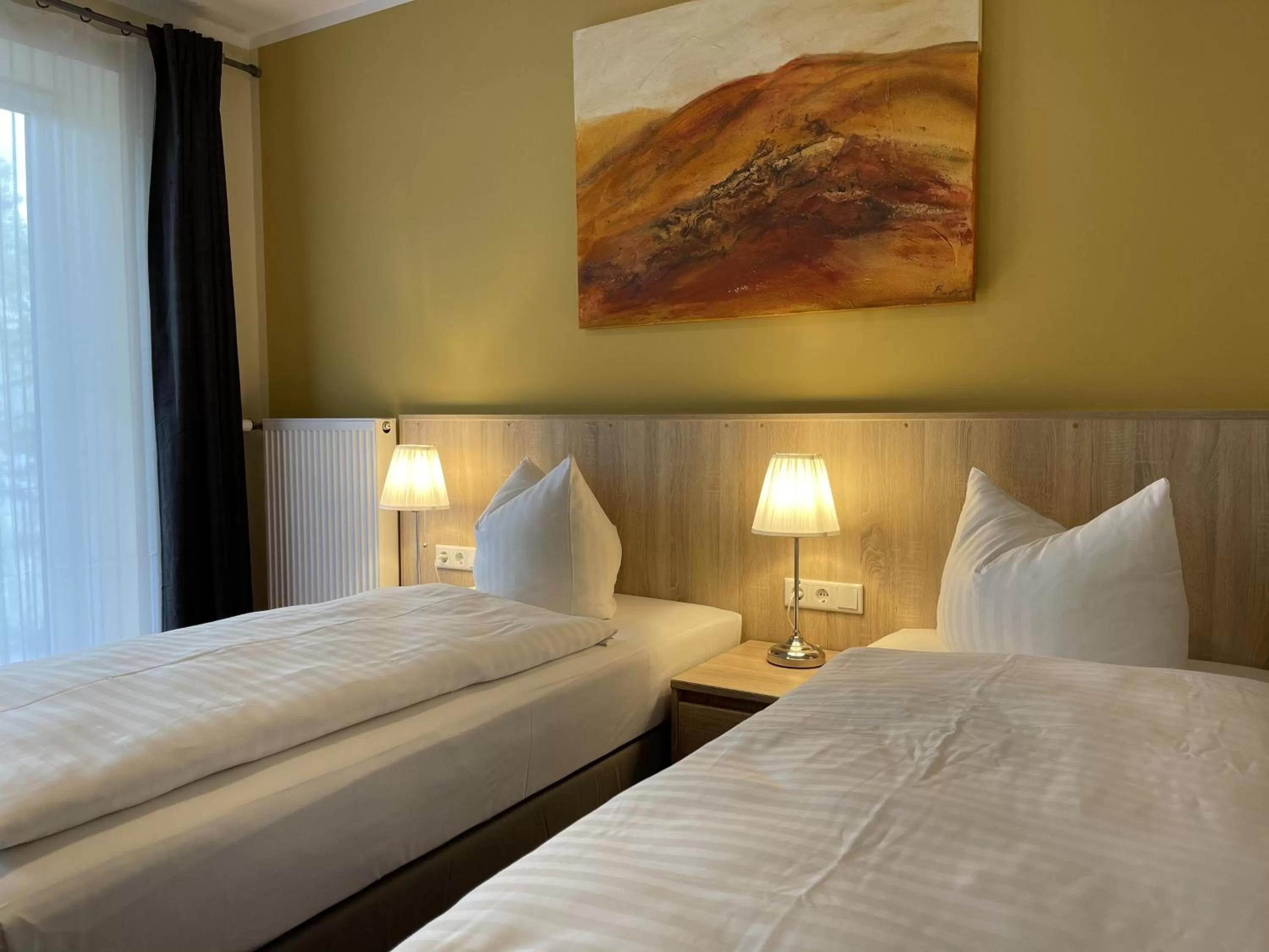 Bed in Palm Premium Hotel & Apartments