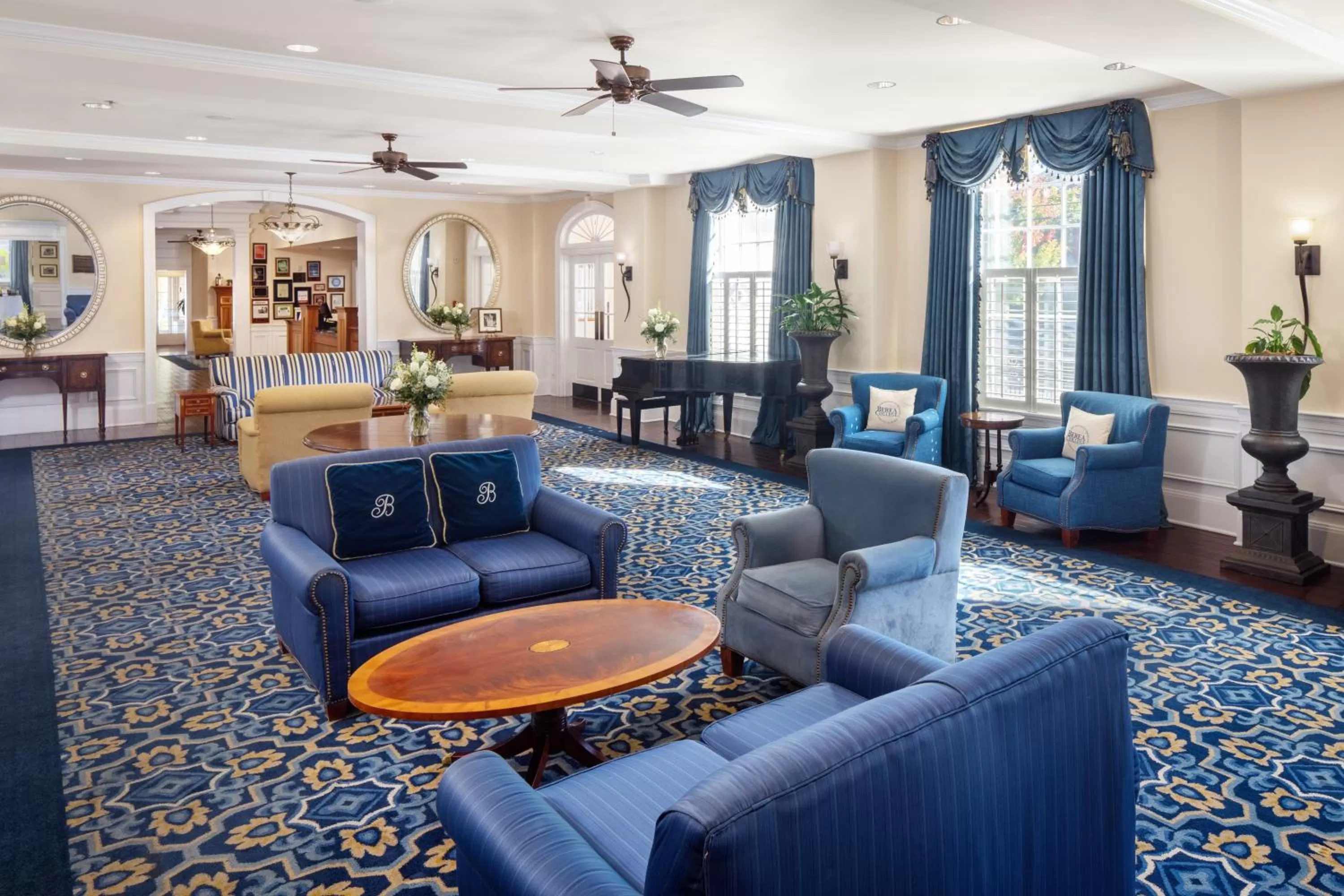 Lobby or reception in Historic Boone Tavern