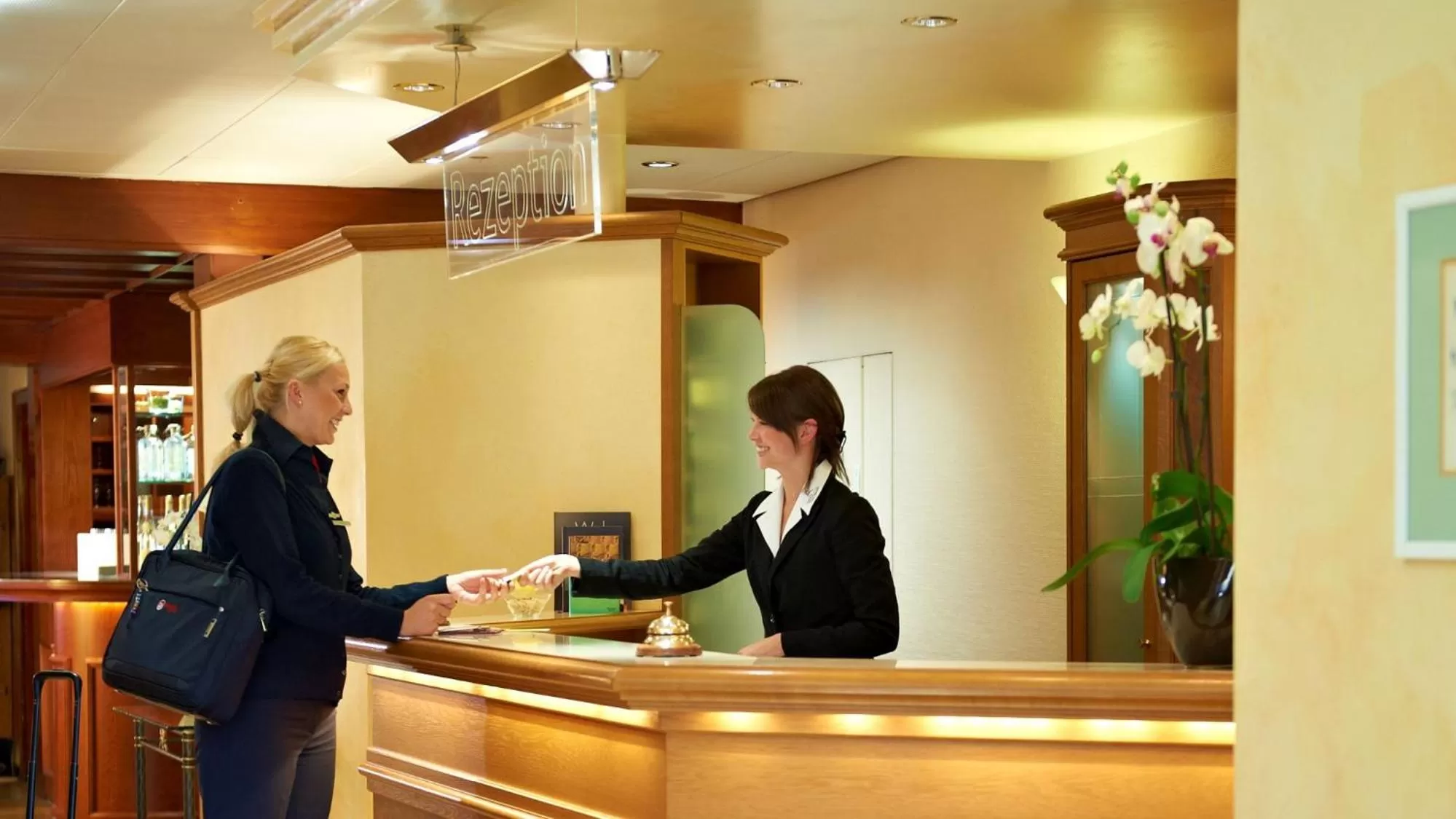 Lobby or reception in Hirsch Hotel