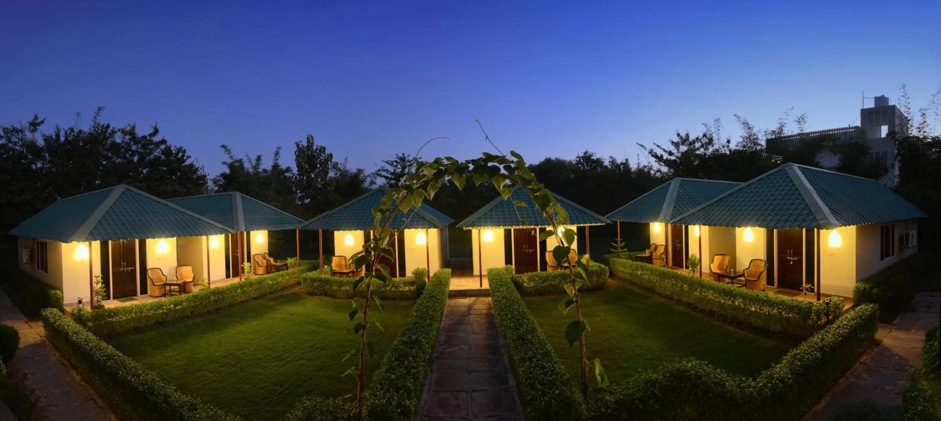 Garden in Ranthambhore Heritage Haveli