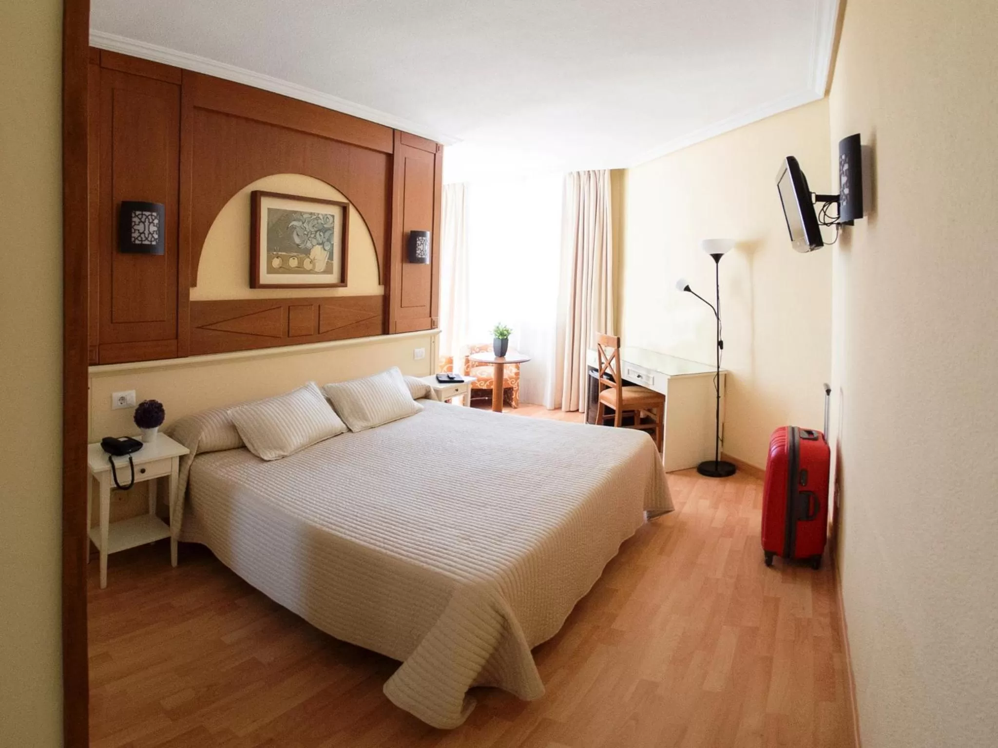 Bedroom, Bed in Hotel Pasarela