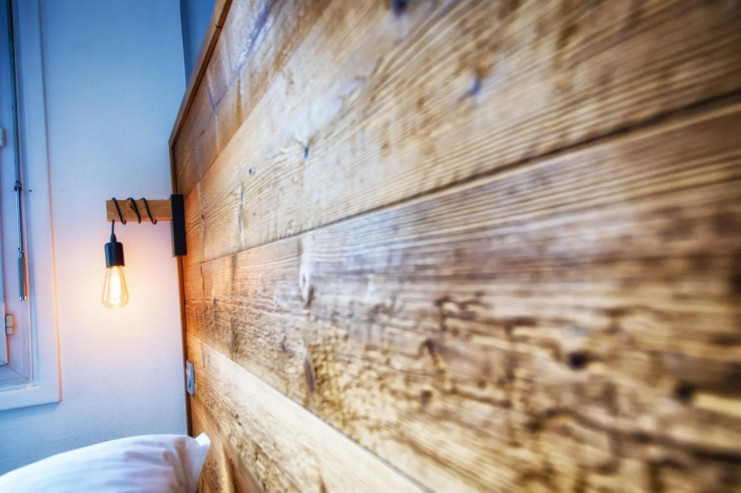 Decorative detail, Bed in Hôtel Victor Hugo Lorient