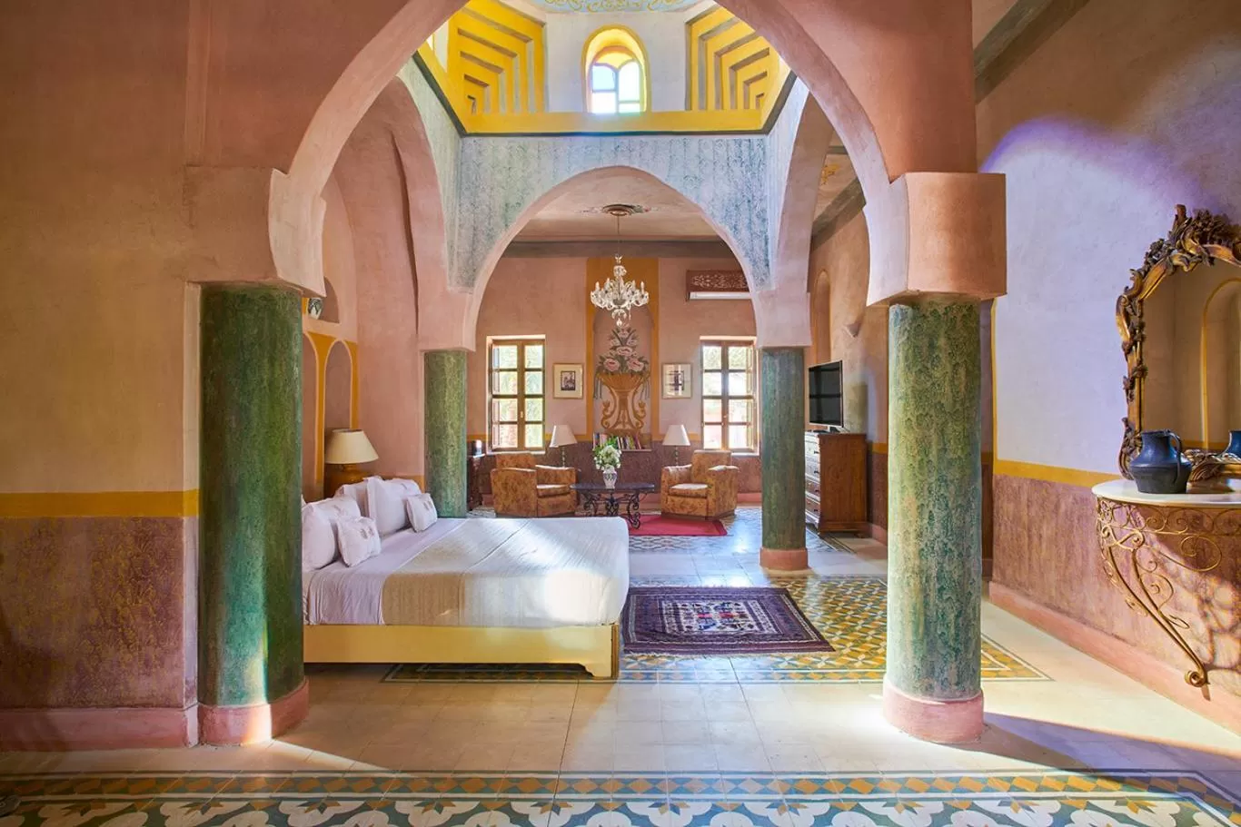 Photo of the whole room, Bed in Al Moudira Hotel