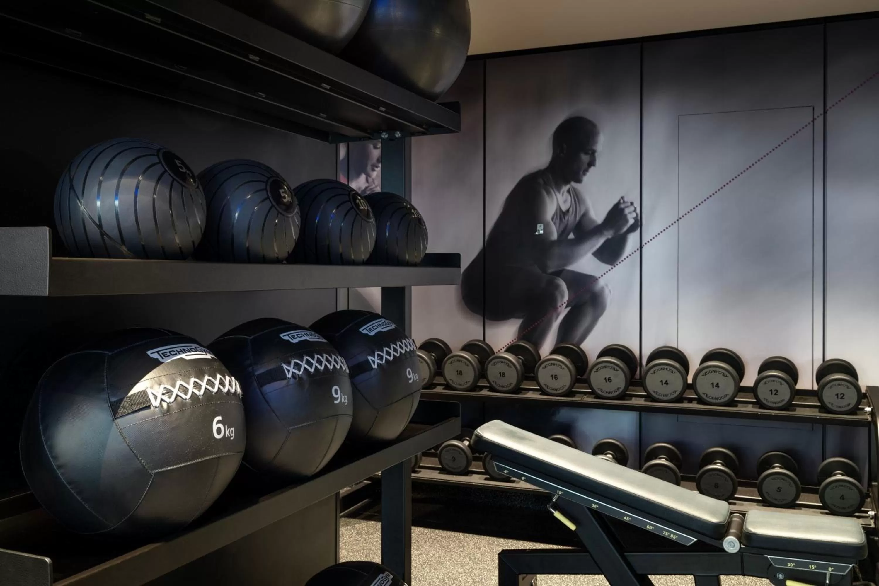 Fitness centre/facilities in Tunis Marriott Hotel