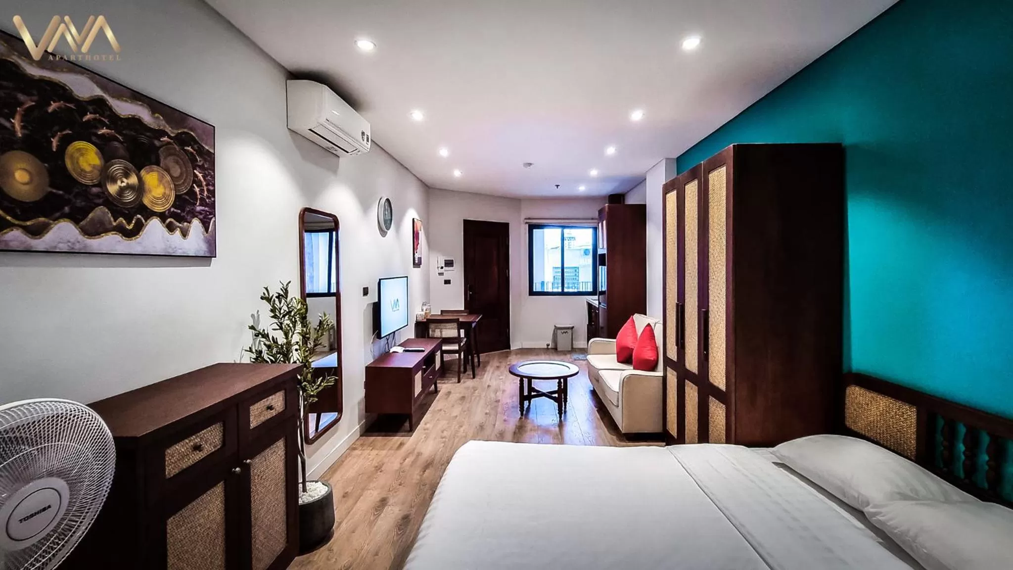 Living room, Bed in VNAHOMES APARTHOTEL