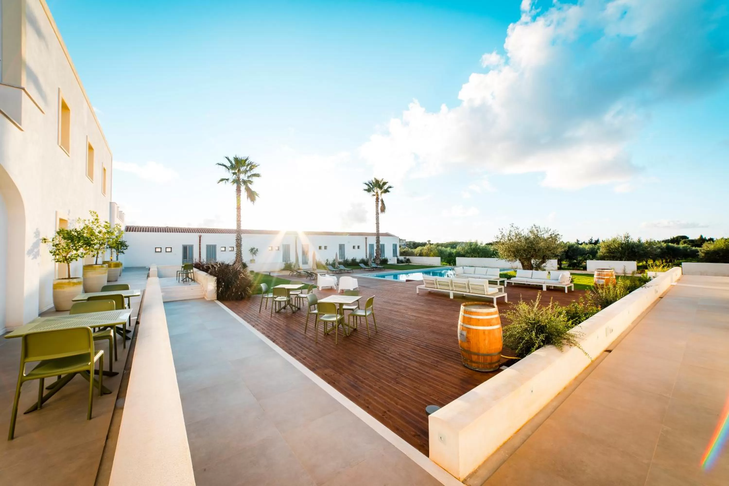 Pool view in Baglio Custera