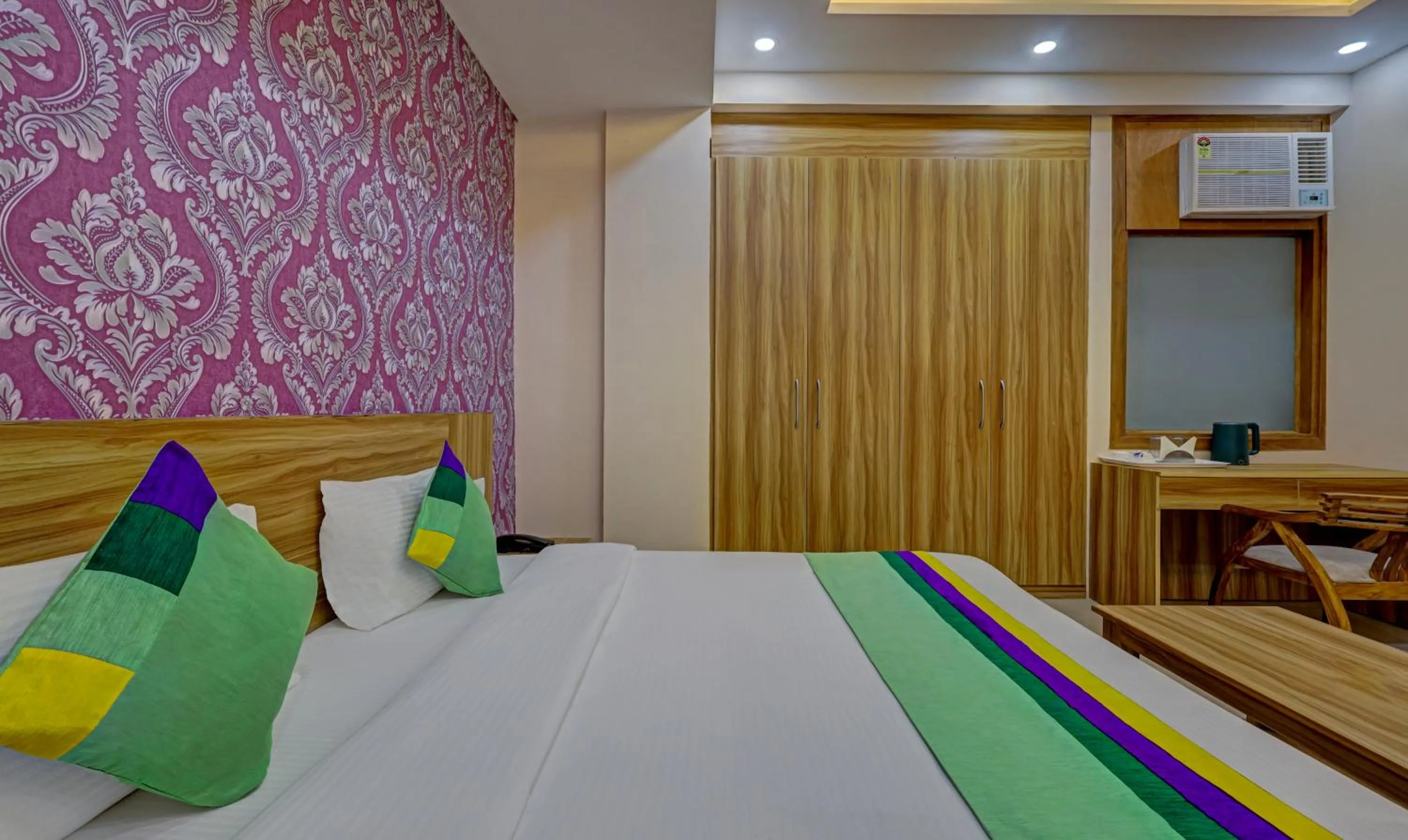 Bedroom, Bed in Treebo Primeone