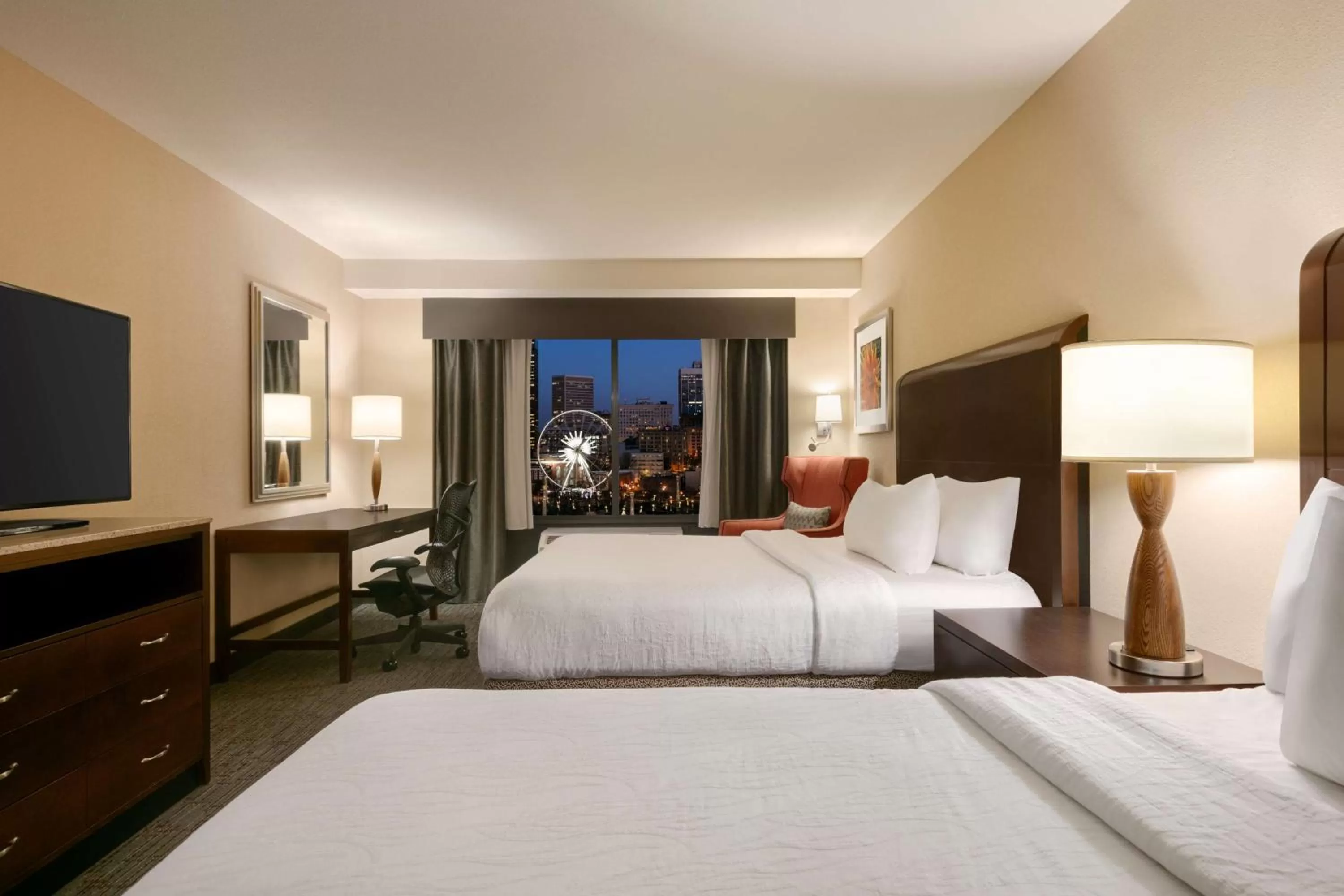 Premium Queen Room with Two Queen Beds and Roll-In Shower - Mobility Access in Hilton Garden Inn Atlanta Downtown