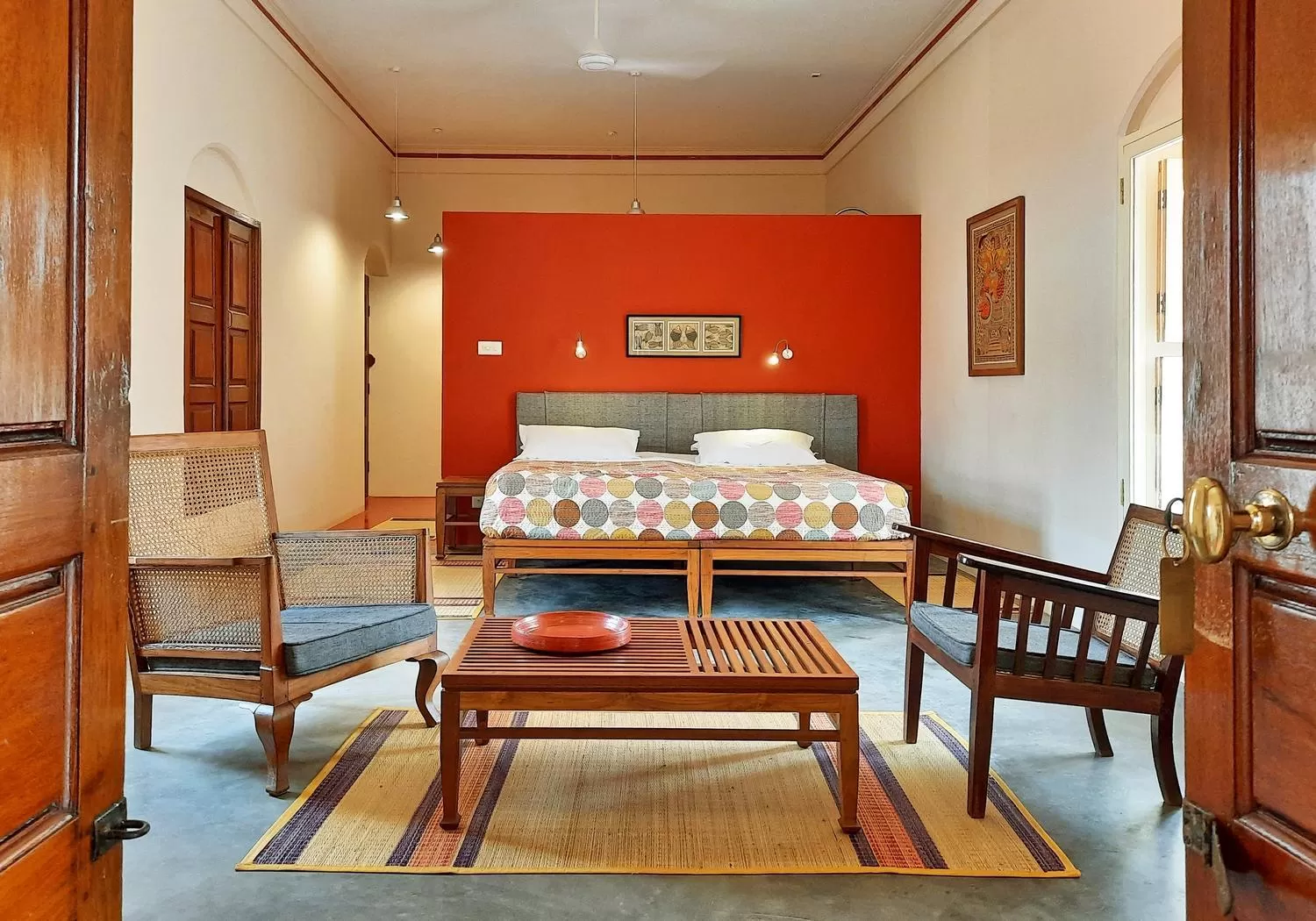 Photo of the whole room, Seating Area in Saratha Vilas Chettinad