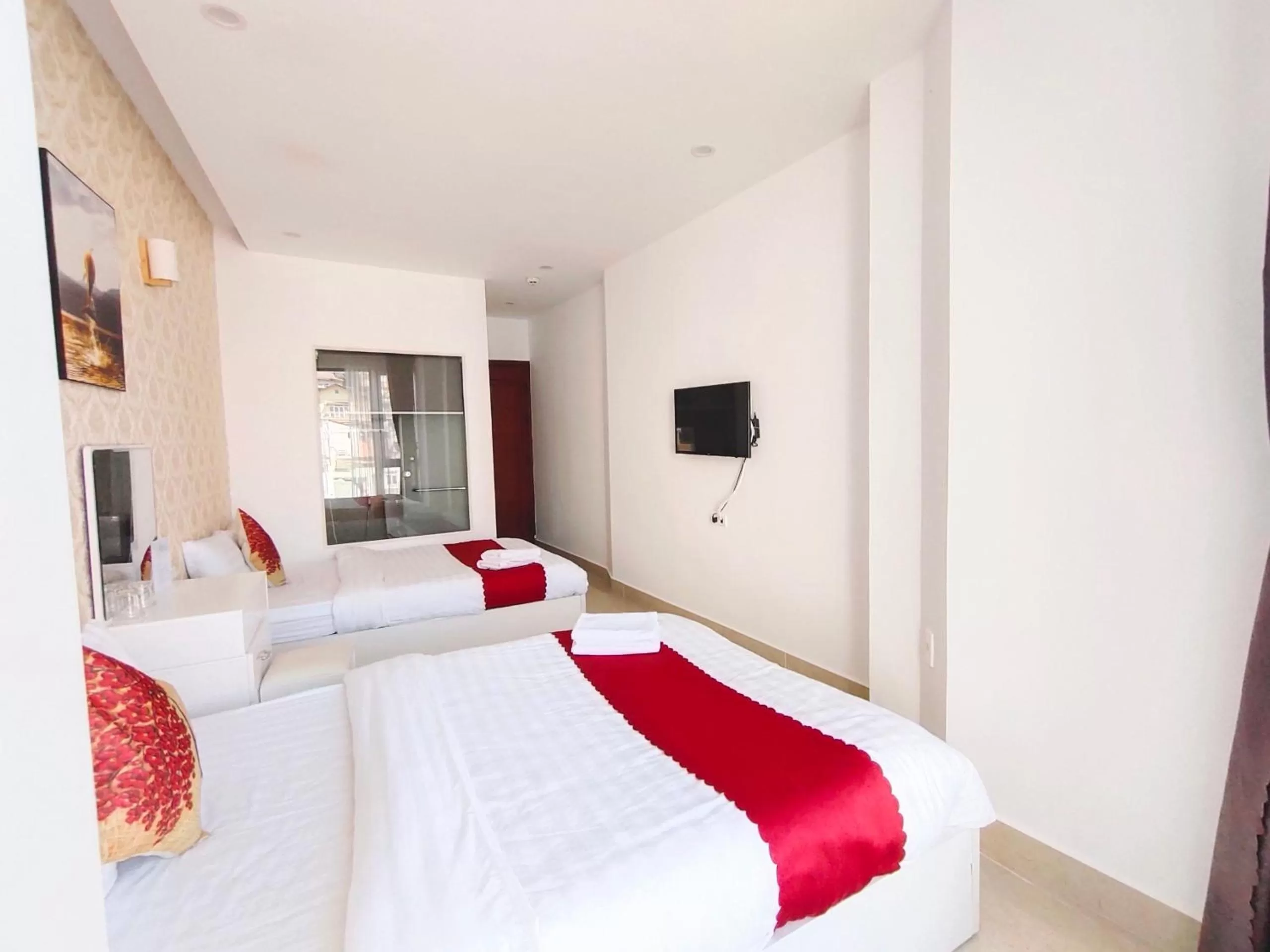 Bed in Ngàn Phố Studio & Love Hotel