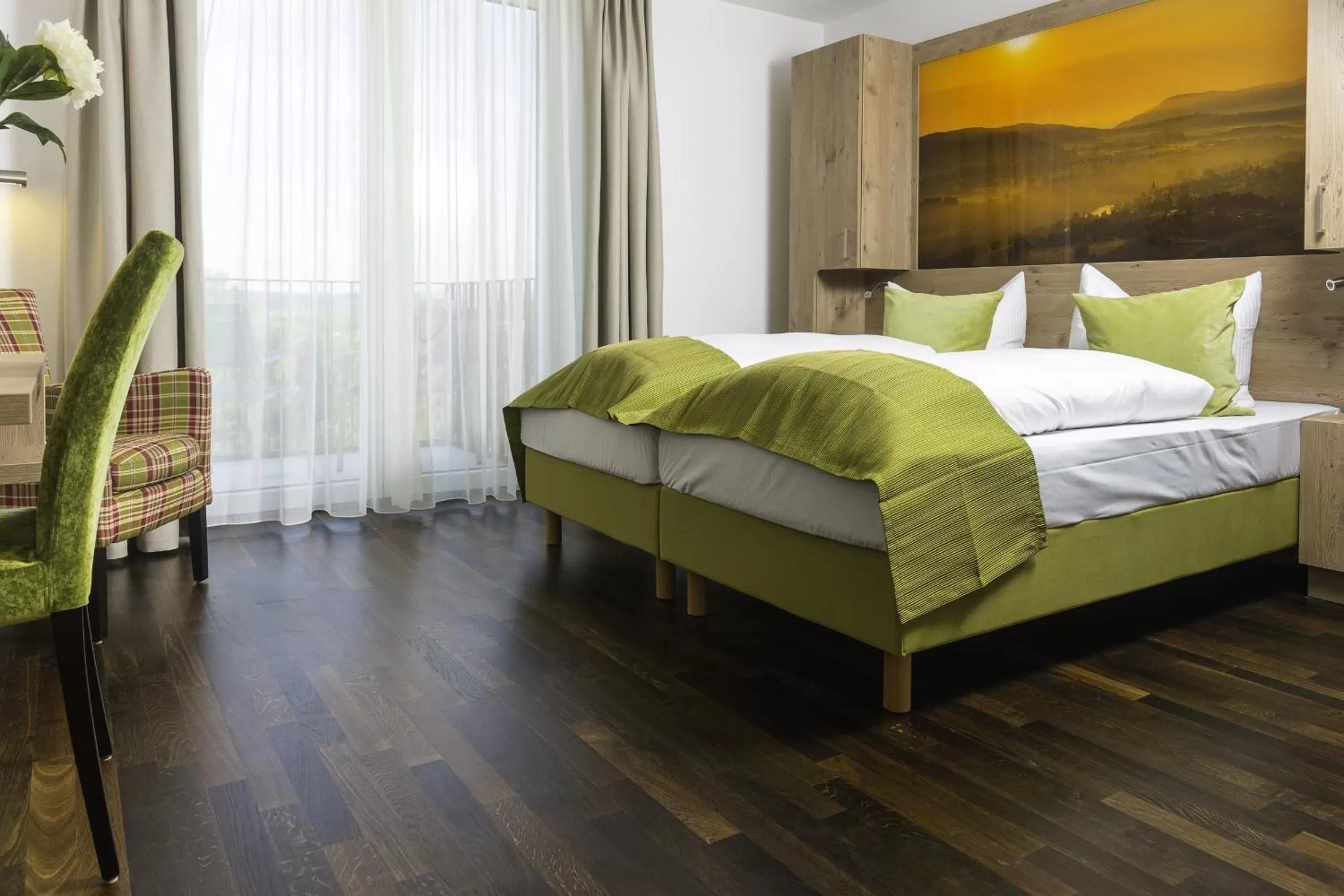 Bed in Hotel Rheingold