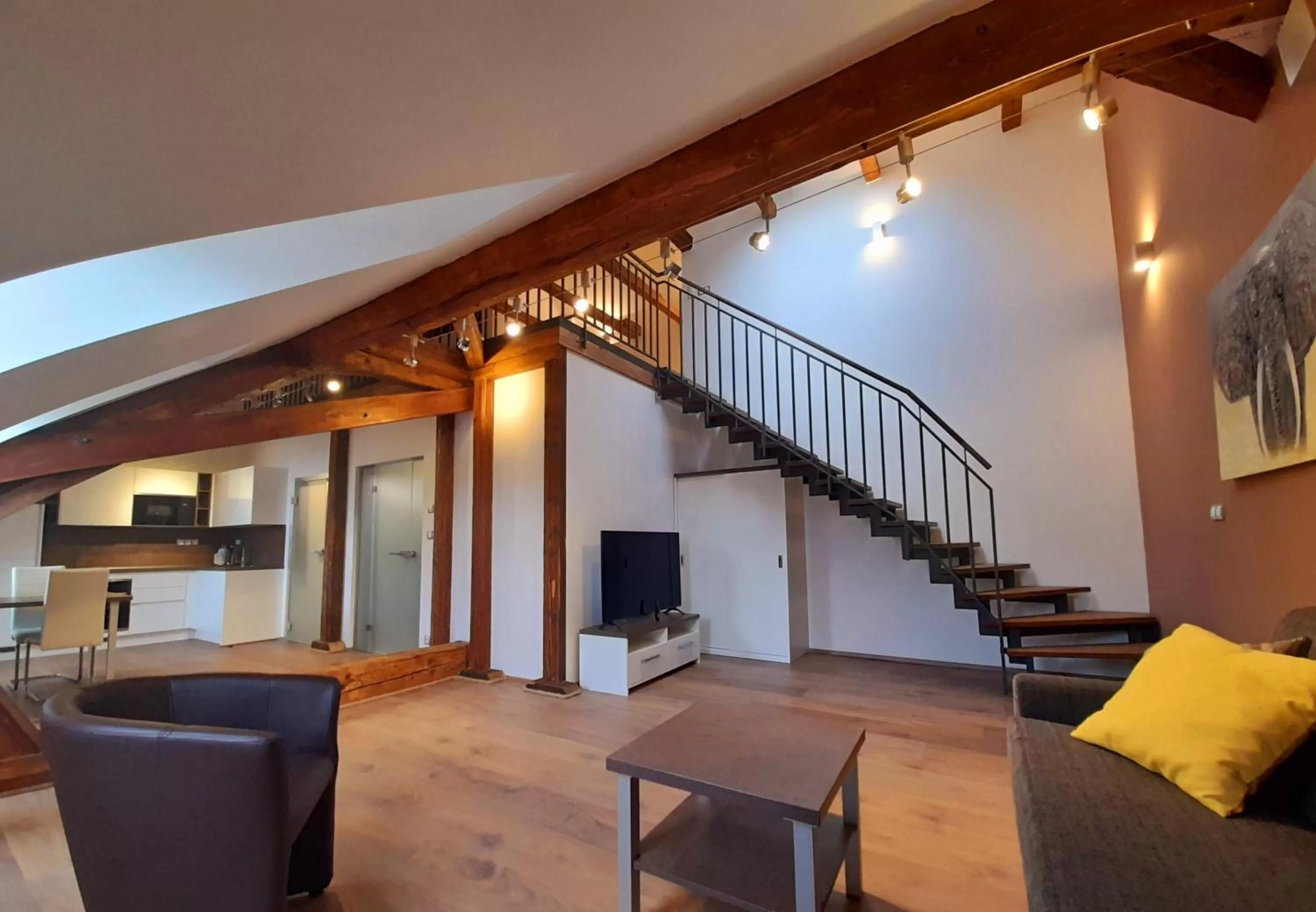 Living room, Seating Area in Residence Mariánská