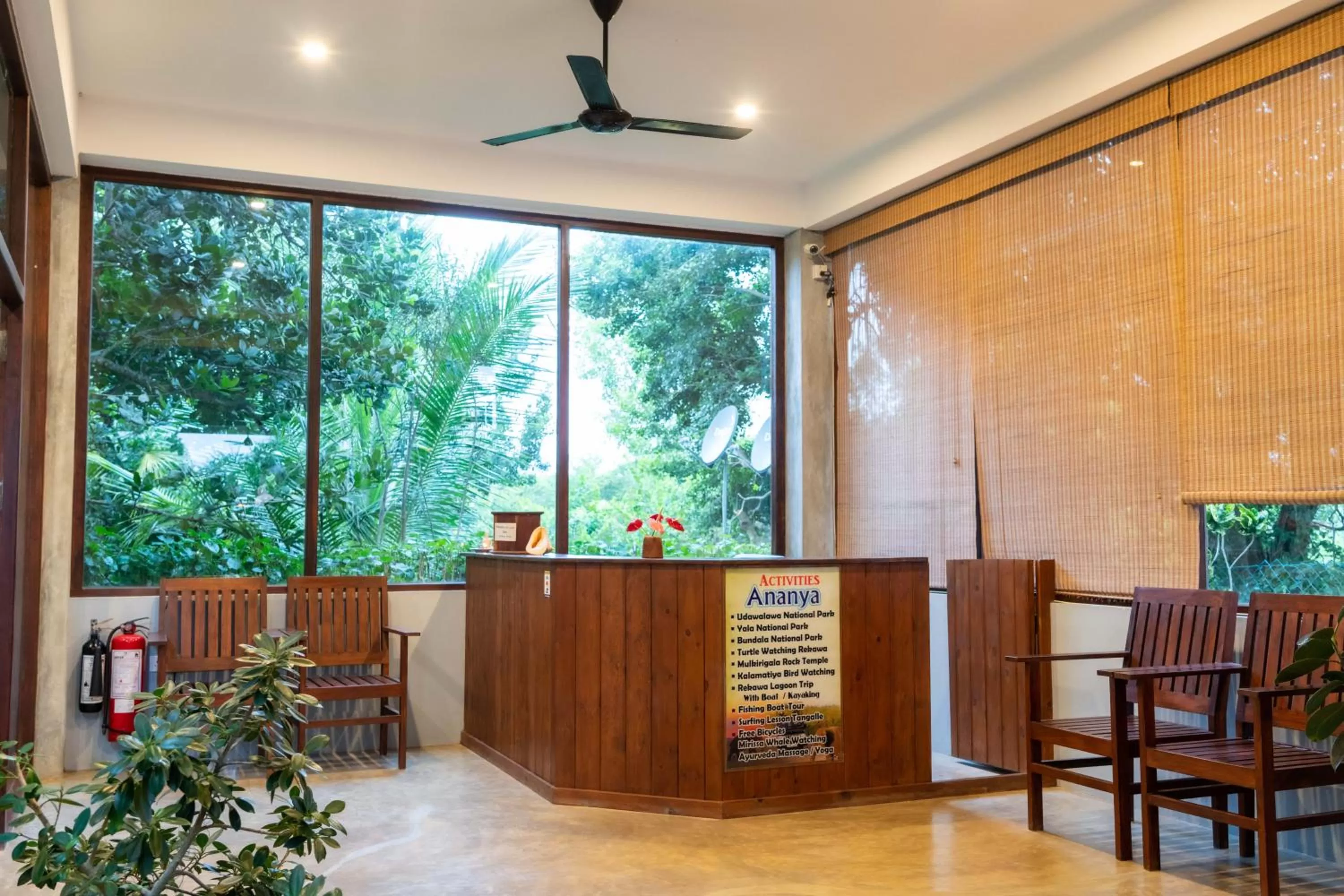 Seating area in Ananya Beach Resort