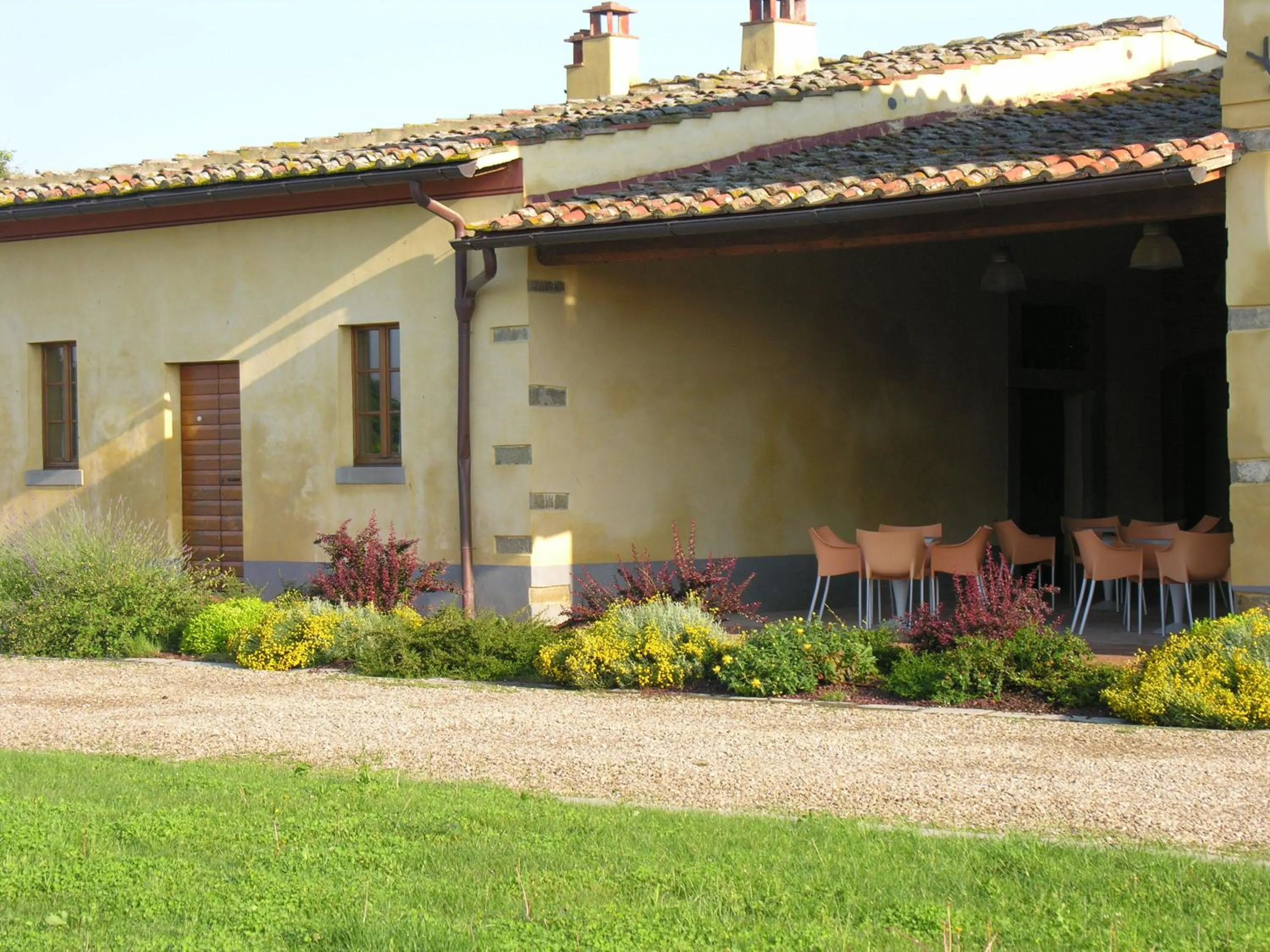 Patio in Hotel Le Capanne