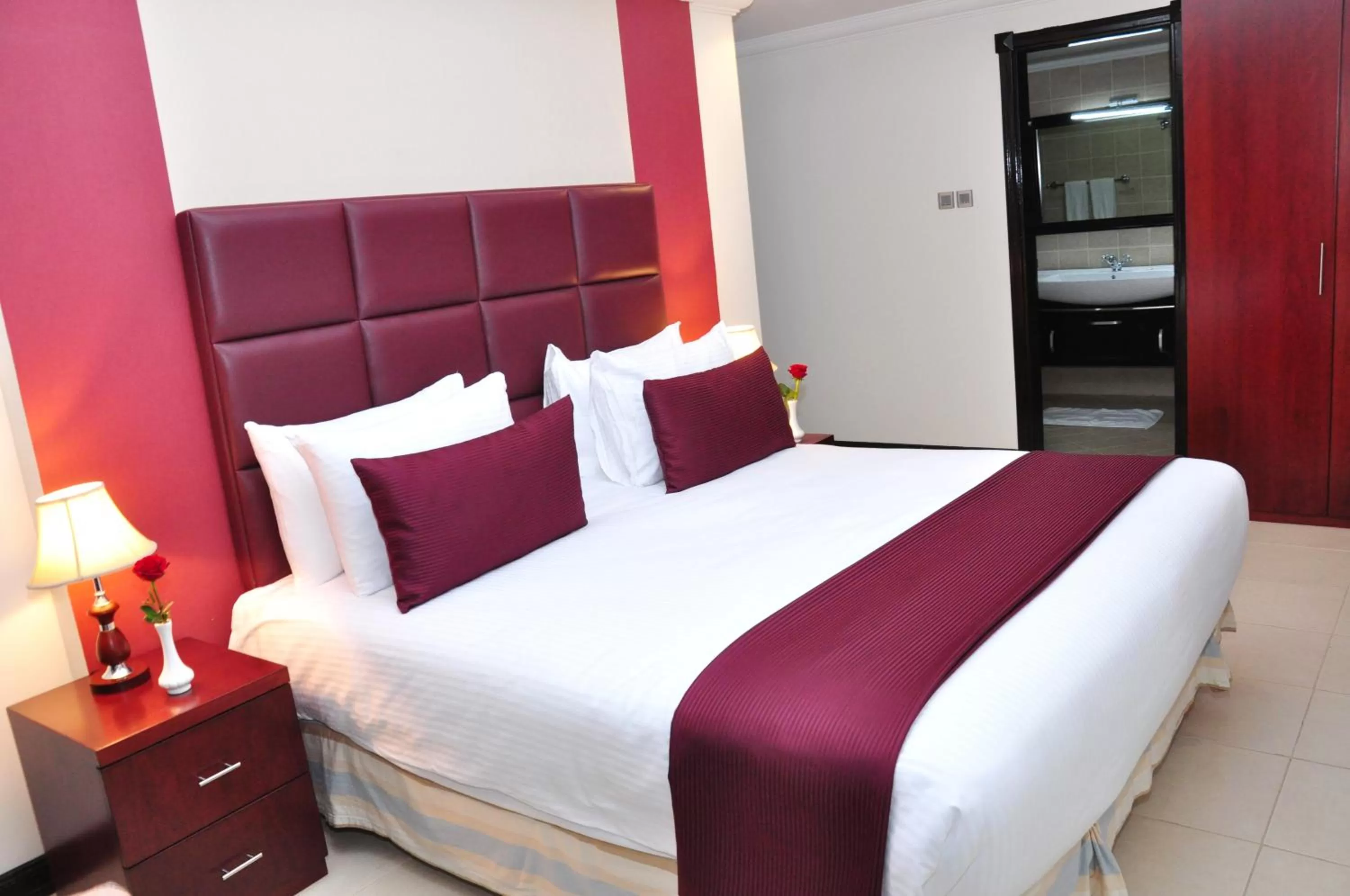 Bedroom, Bed in Ewan Ajman Suites Hotel