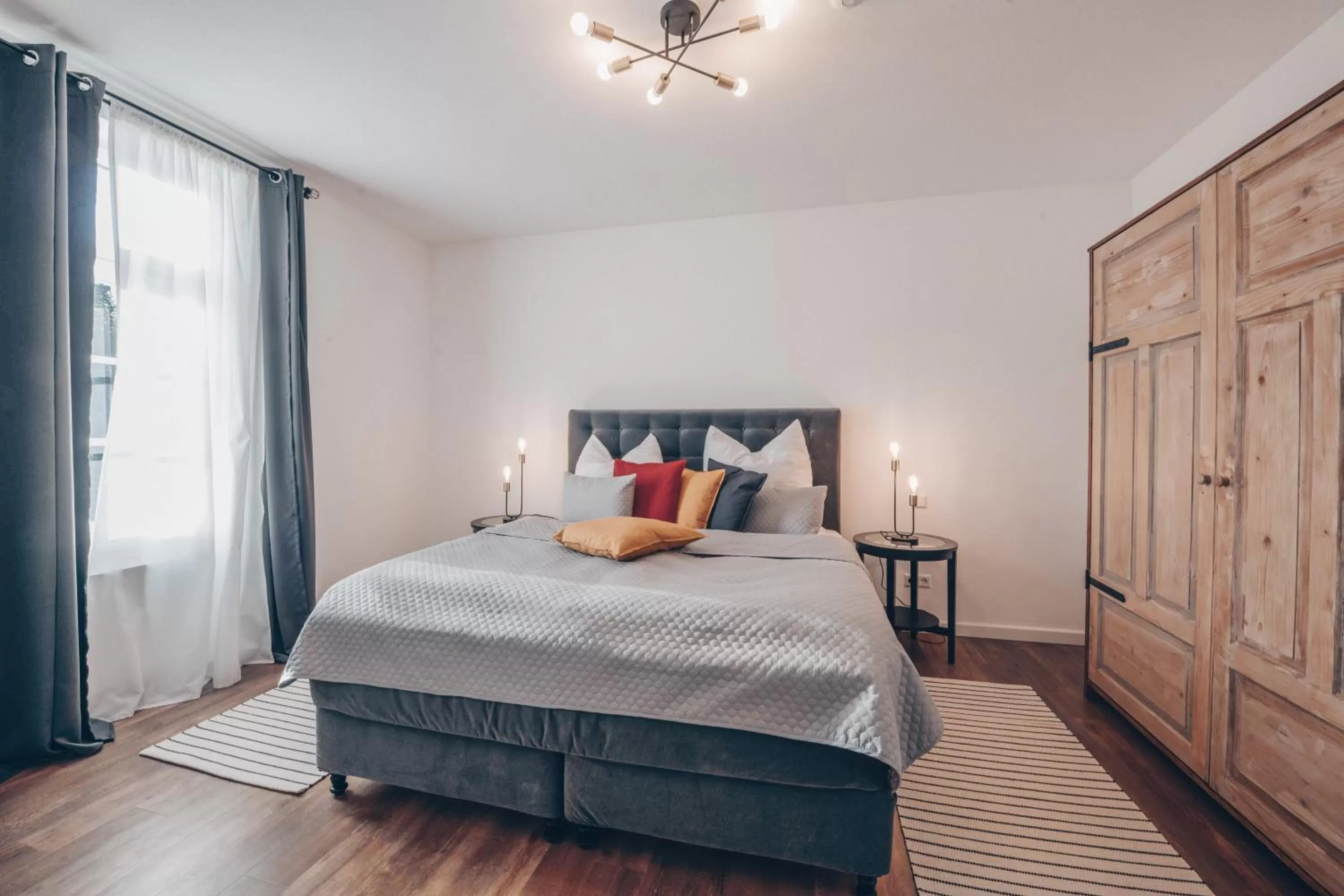 Bedroom, Bed in Boardinghouse alte Spinnerei