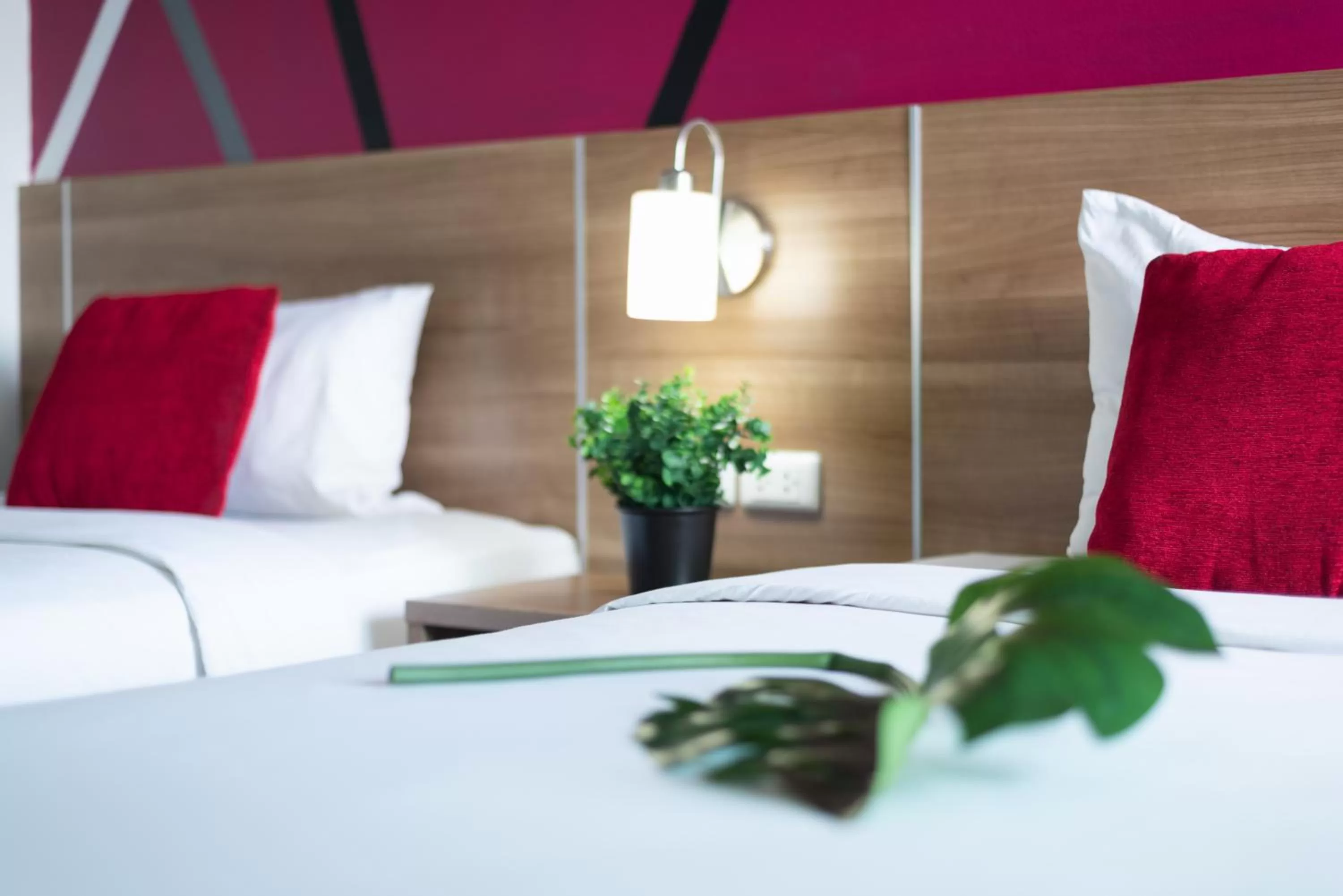 Bed in Eco Inn Lite Chanthaburi