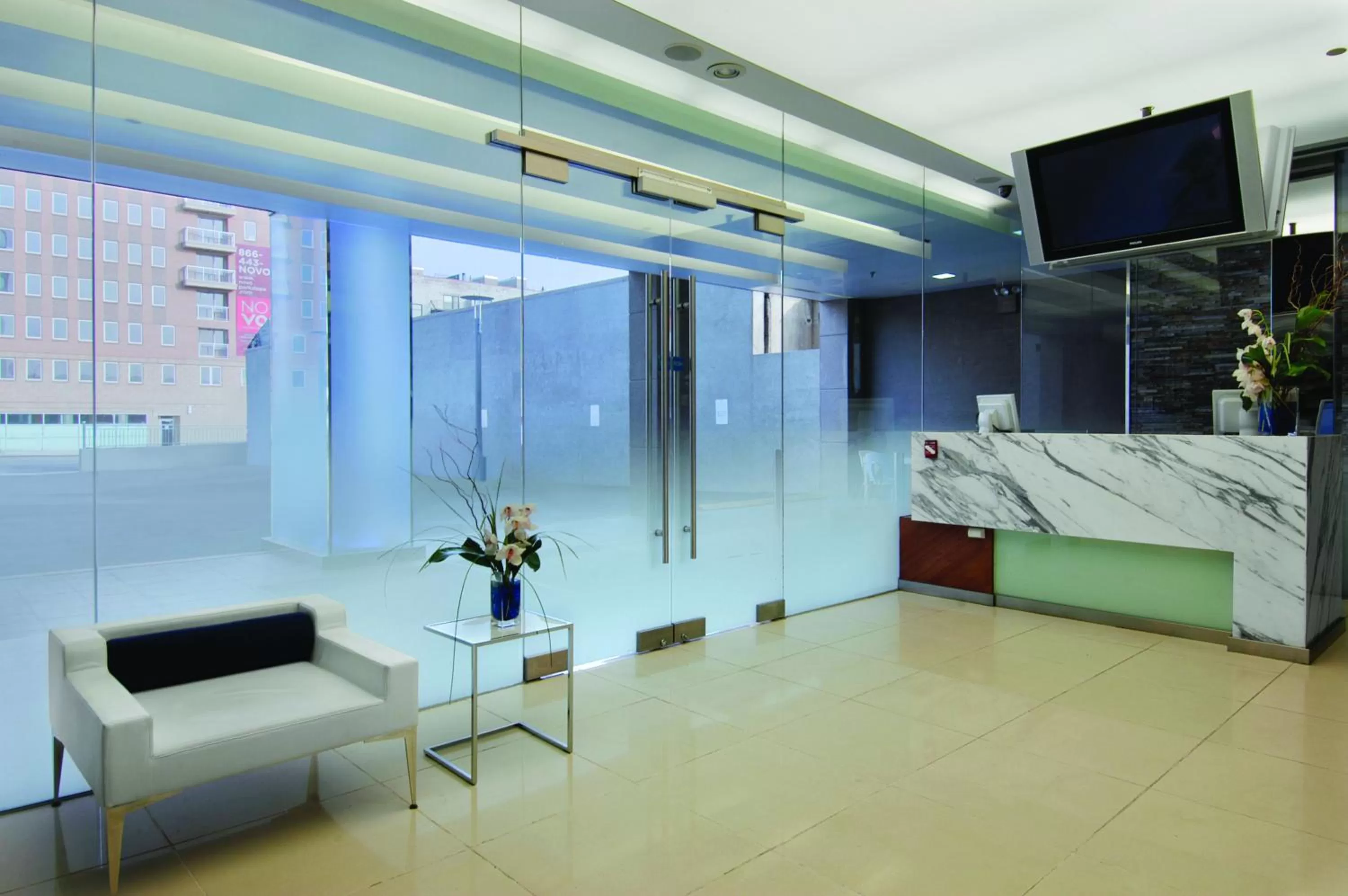 Lobby or reception in Hotel Le Bleu