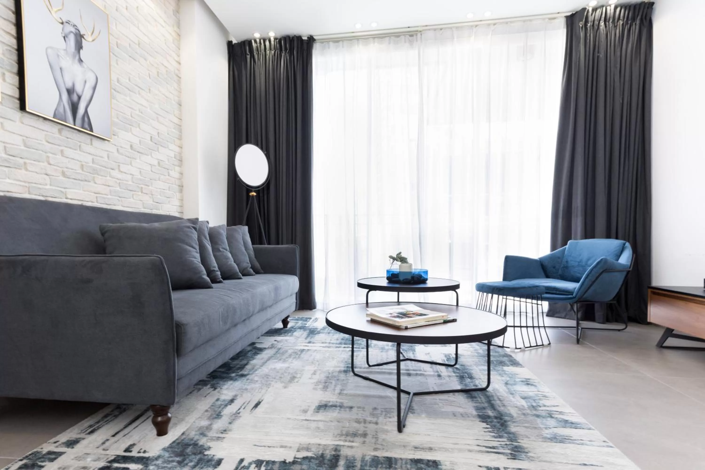 Living room, Seating Area in Emilia TLV