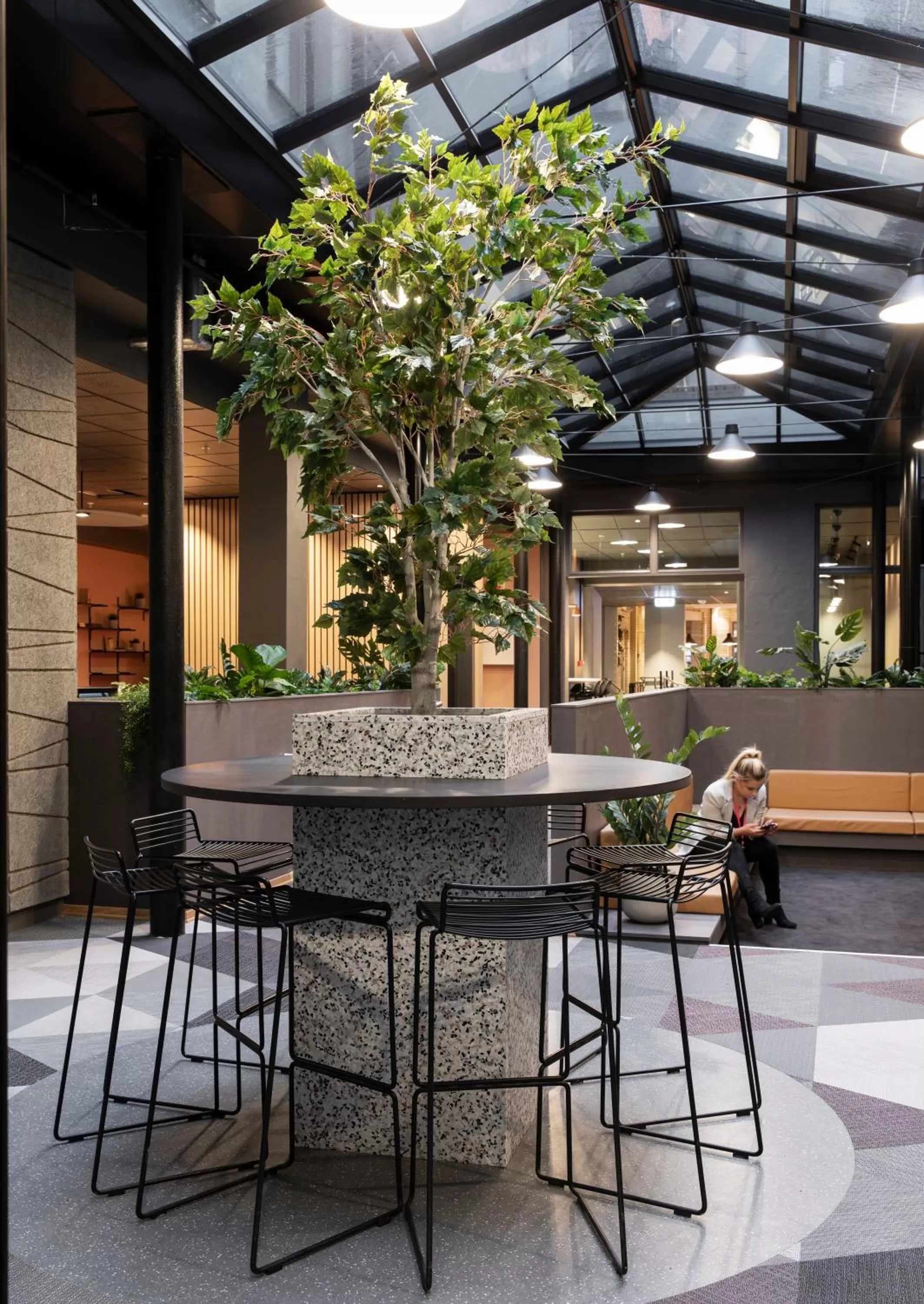 Seating area in Citybox Oslo