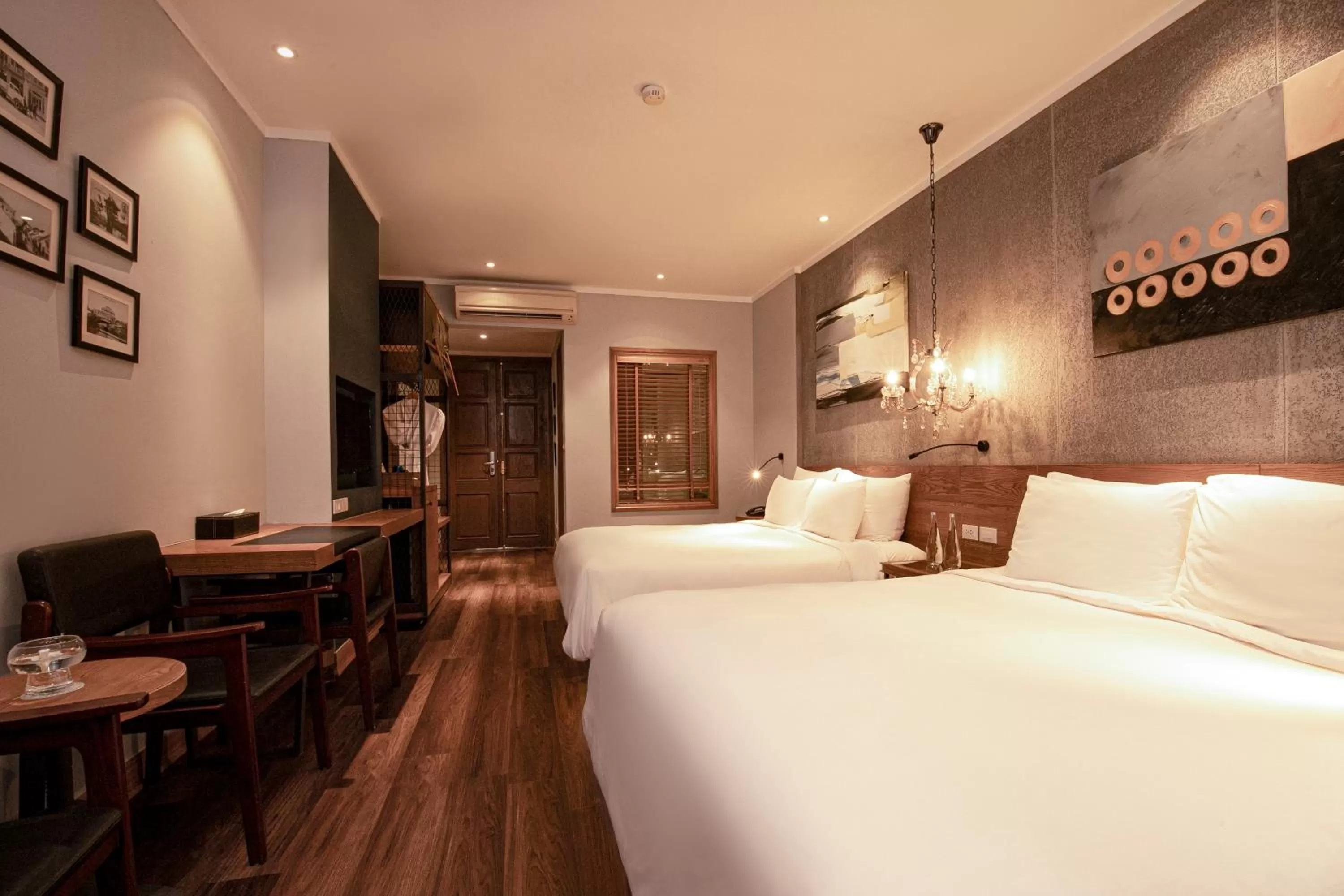 Bed in Bespoke Trendy Hotel Hanoi