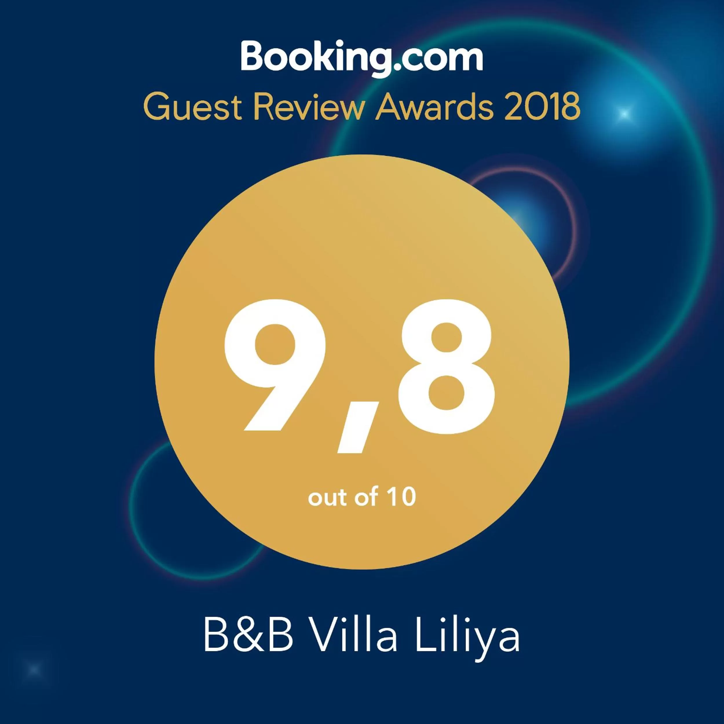 Certificate/Award in B&B Villa Liliya