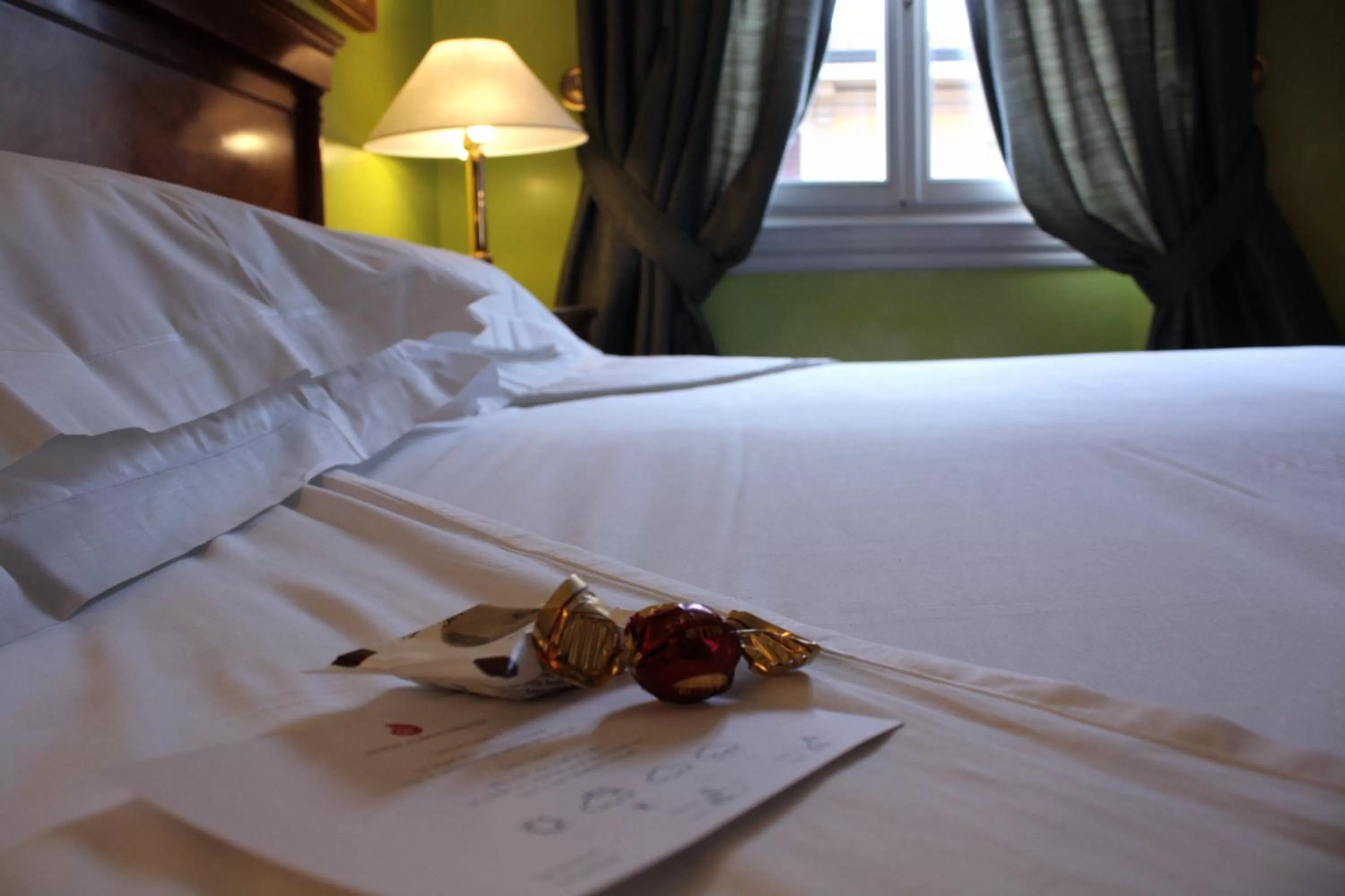 Night, Bed in Hotel Albani Firenze