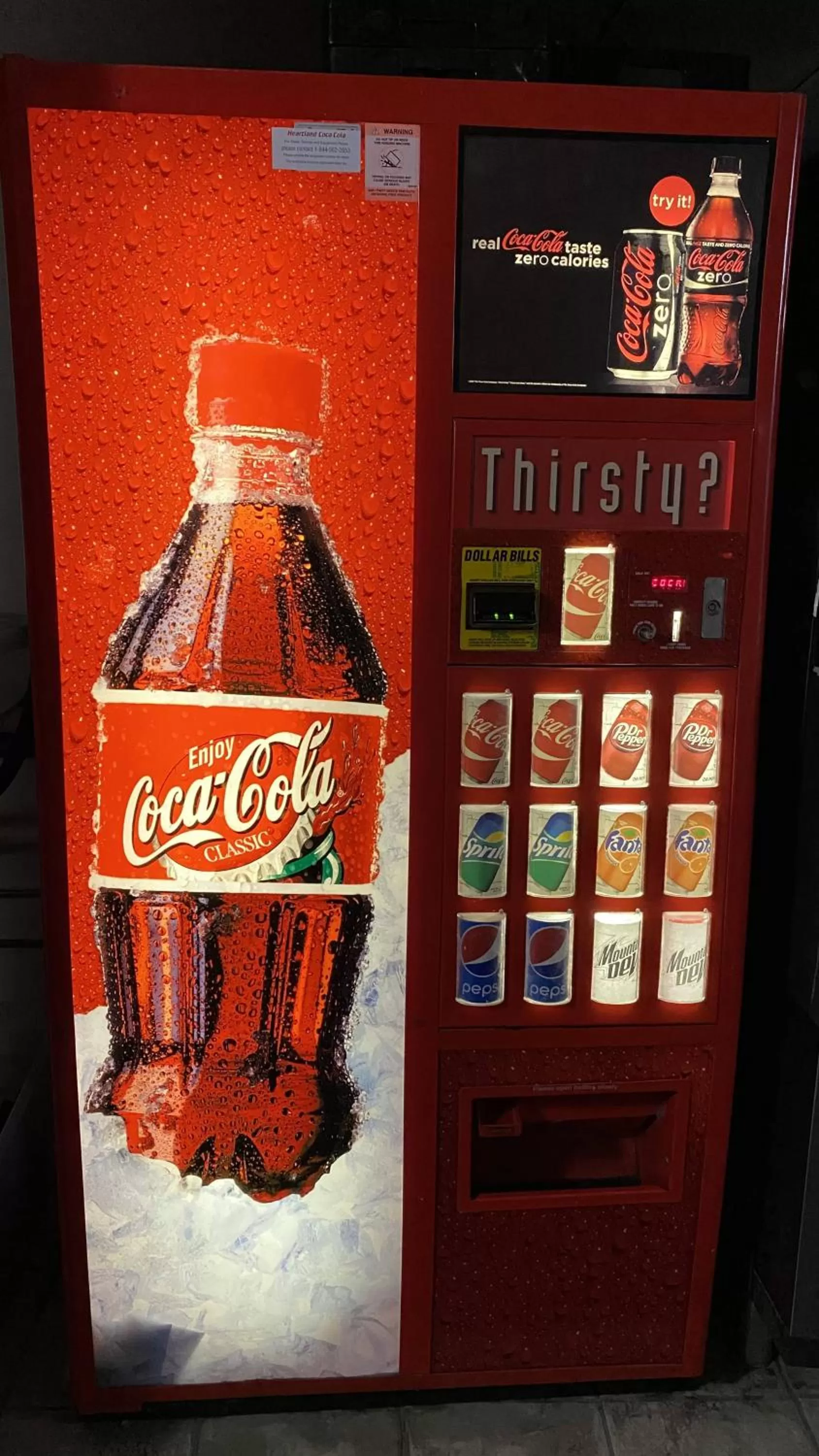 vending machine in Newton Inn