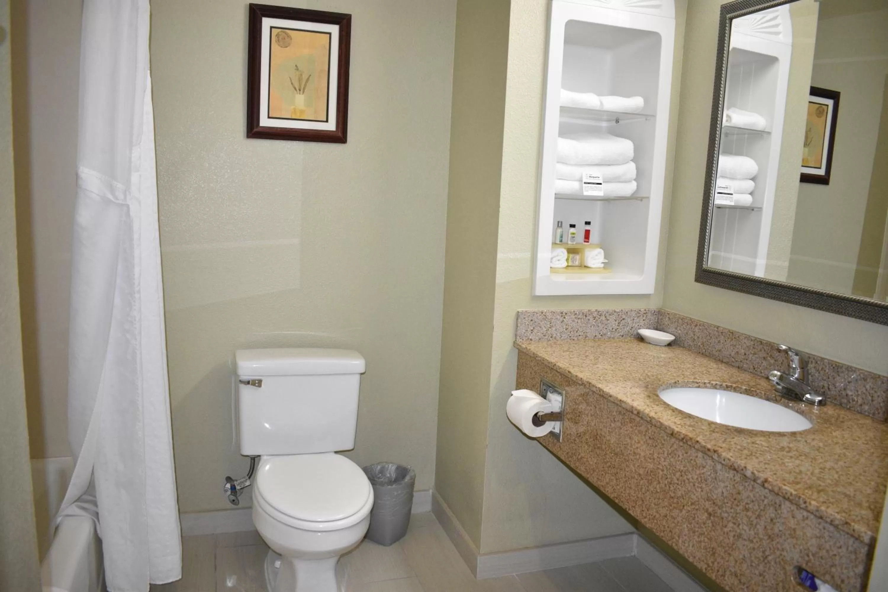 Bathroom in Hotel Marguerite South Anaheim - Garden Grove, Trademark Collection by Wyndham