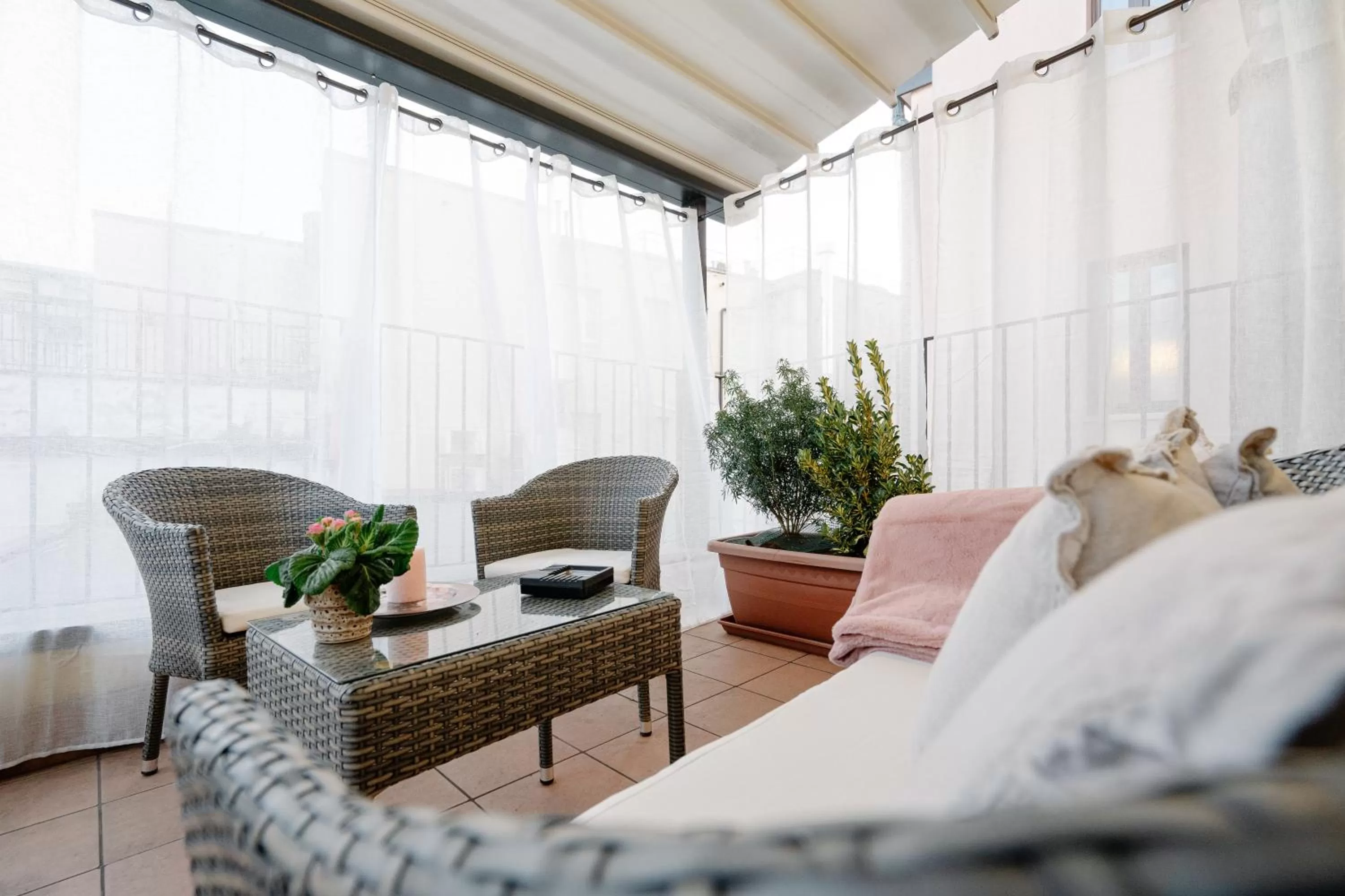 Balcony/Terrace in Hotel Giulietta e Romeo ***S