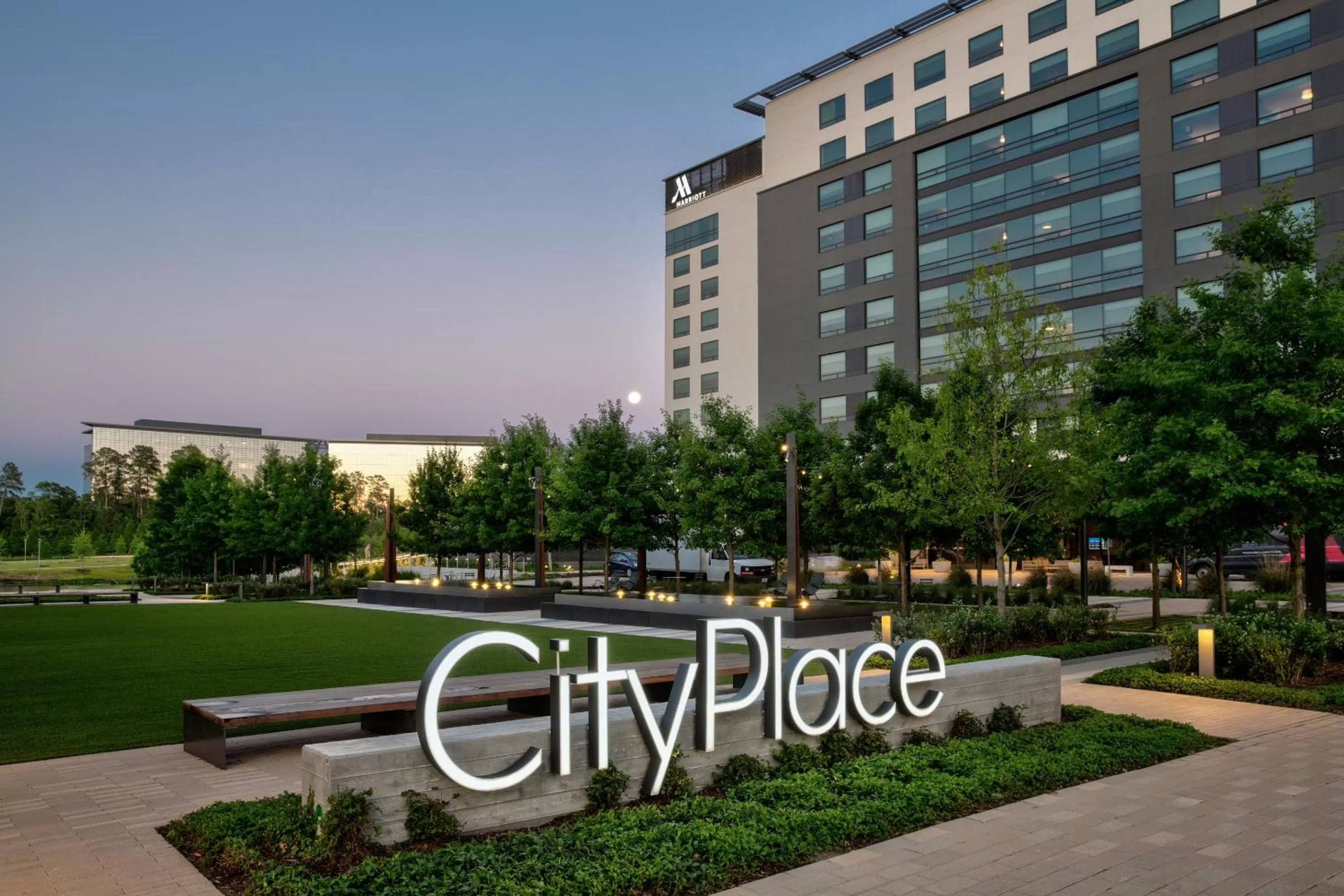 Property building in Houston CityPlace Marriott at Springwoods Village